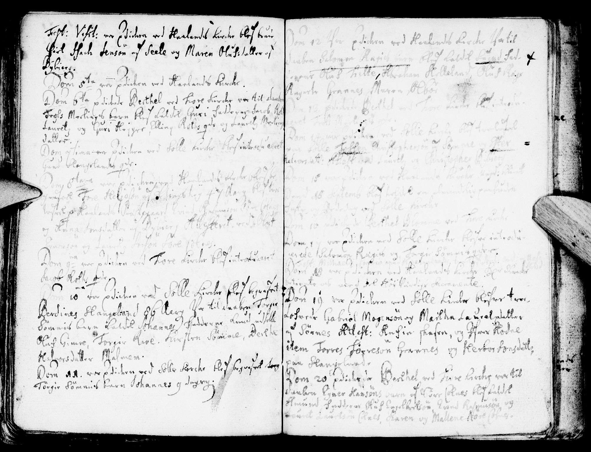 Håland sokneprestkontor, AV/SAST-A-101802/001/30BA/L0001: Parish register (official) no. A 1, 1671-1722