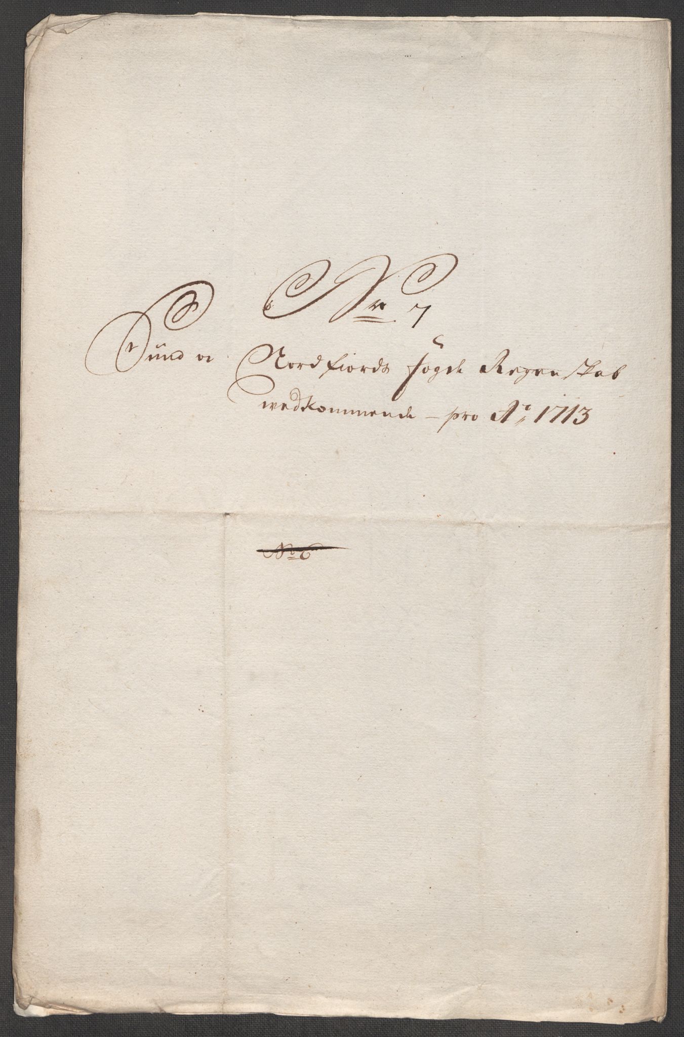 Rentekammeret inntil 1814, Reviderte regnskaper, Fogderegnskap, RA/EA-4092/R53/L3437: Fogderegnskap Sunn- og Nordfjord, 1713, p. 244