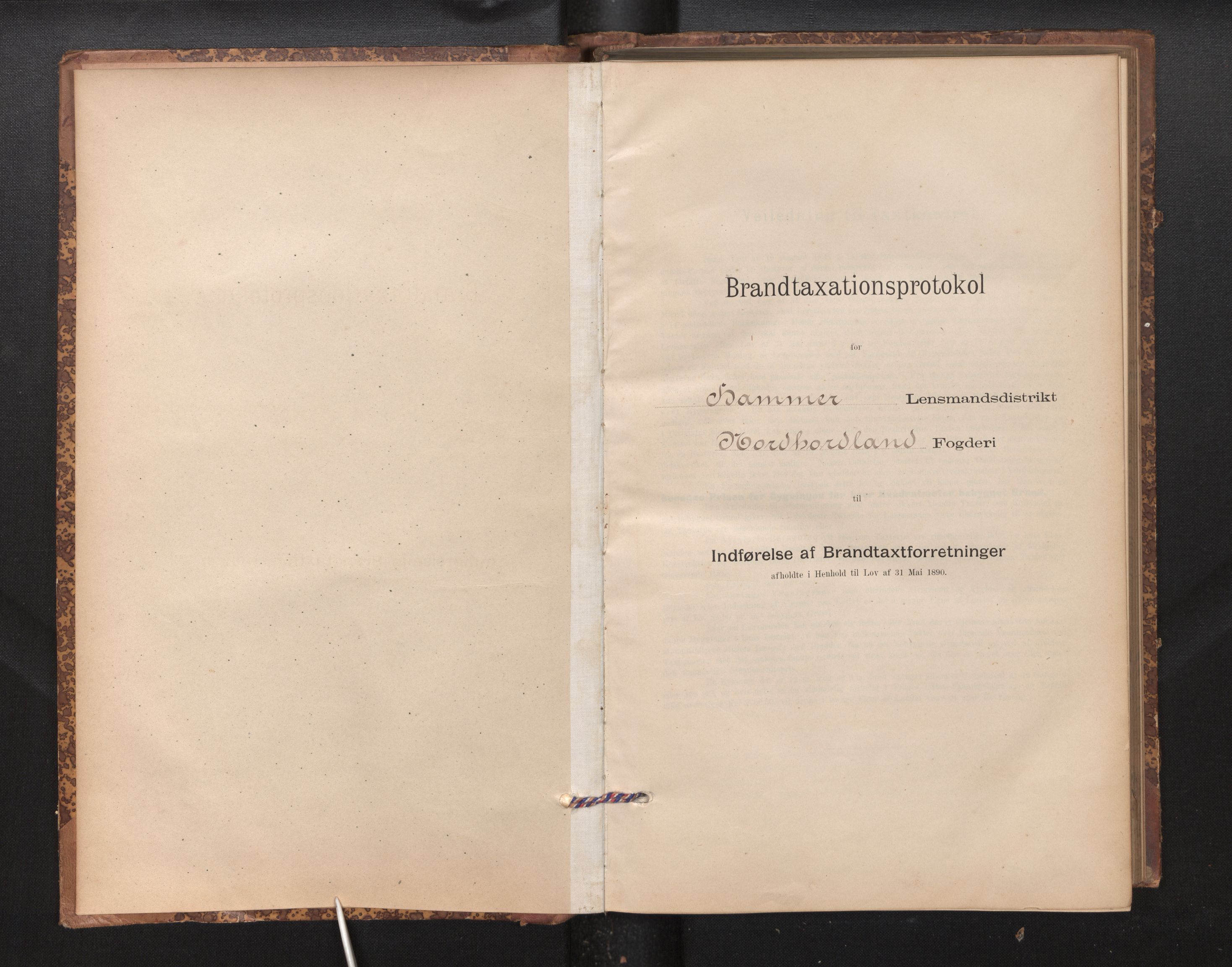Lensmannen i Hamre, SAB/A-32601/0012/L0004: Branntakstprotokoll, skjematakst, 1895-1920