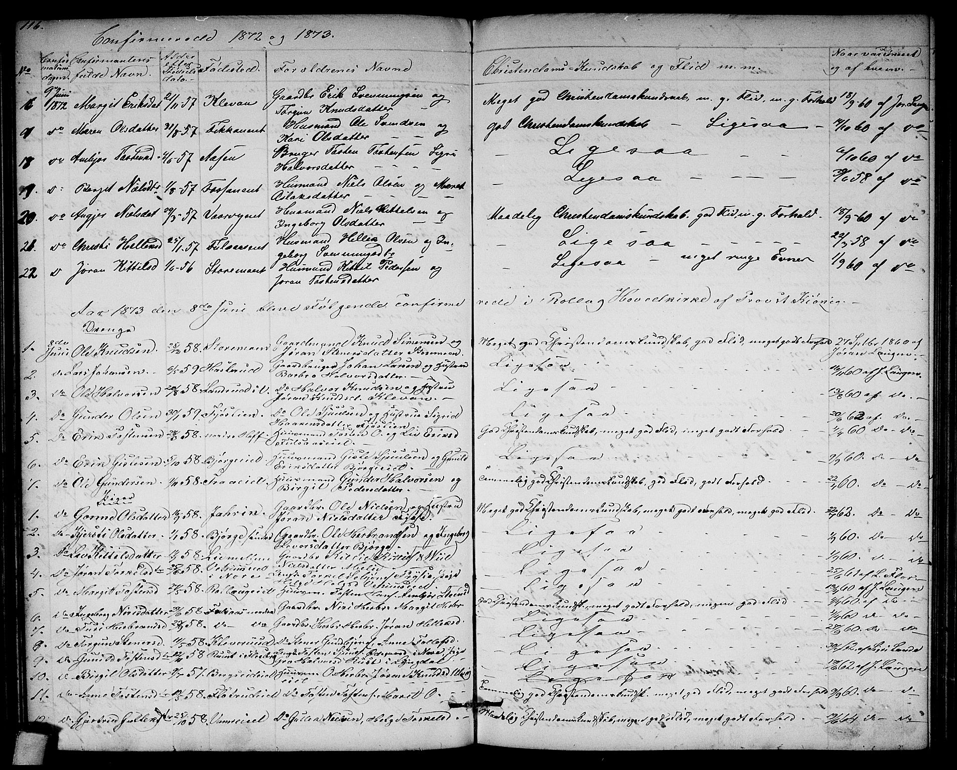 Rollag kirkebøker, SAKO/A-240/G/Ga/L0003: Parish register (copy) no. I 3, 1856-1887, p. 116