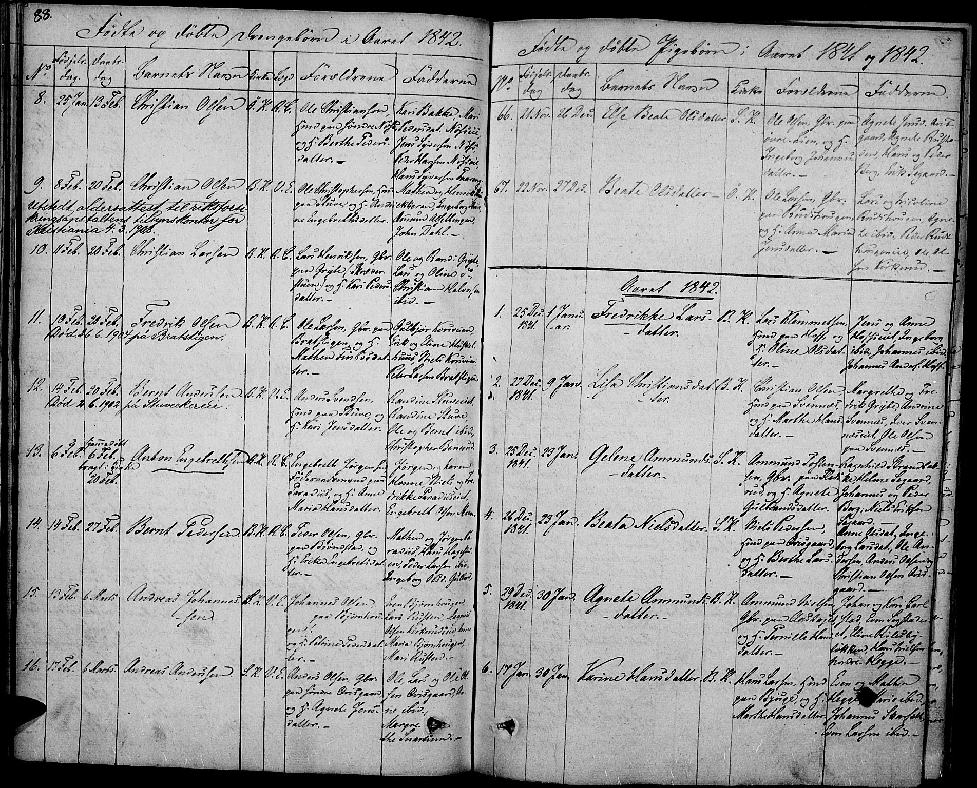 Biri prestekontor, AV/SAH-PREST-096/H/Ha/Haa/L0004: Parish register (official) no. 4, 1829-1842, p. 88