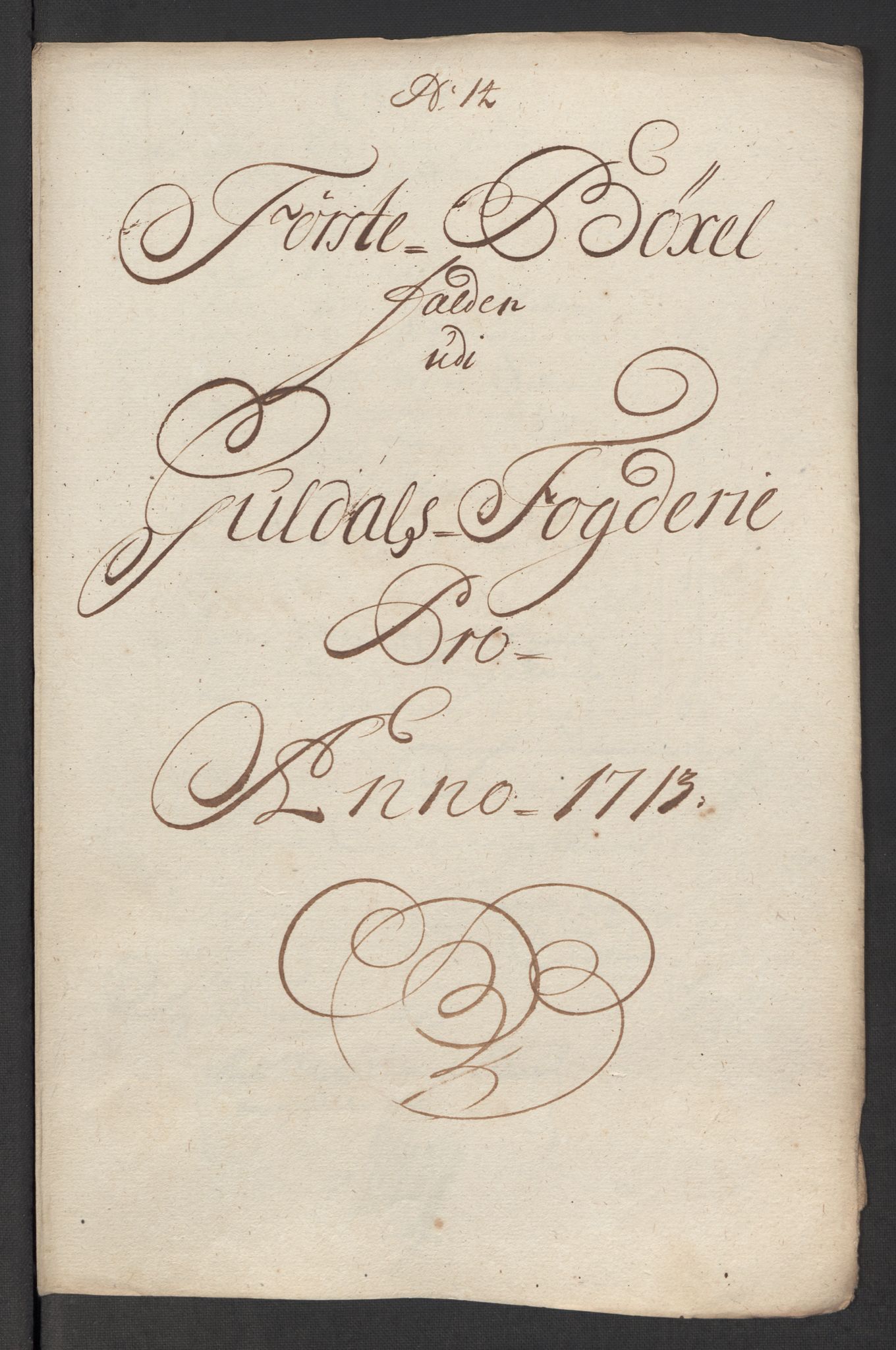 Rentekammeret inntil 1814, Reviderte regnskaper, Fogderegnskap, AV/RA-EA-4092/R60/L3964: Fogderegnskap Orkdal og Gauldal, 1713, p. 398