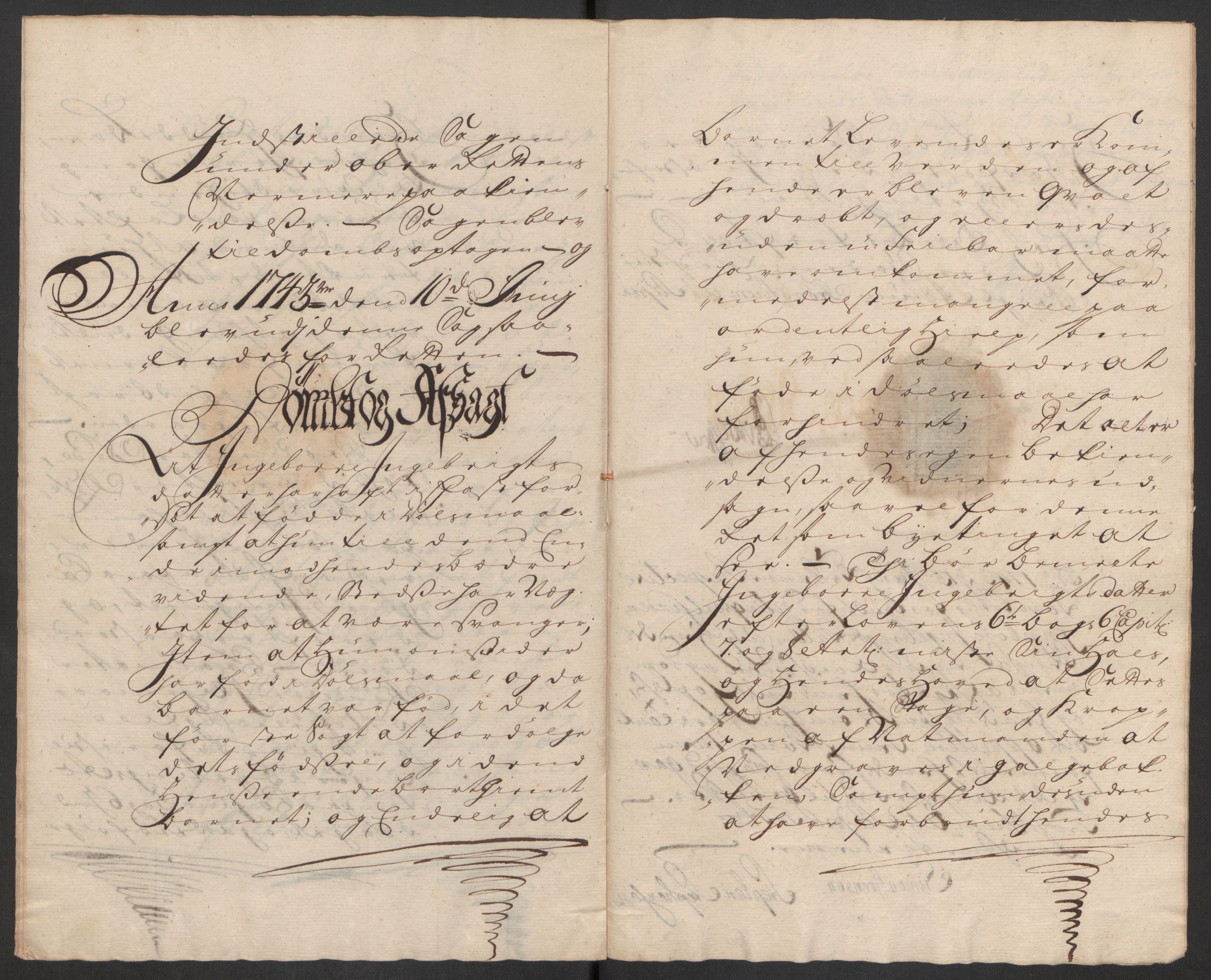 Rentekammeret inntil 1814, Reviderte regnskaper, Byregnskaper, AV/RA-EA-4066/R/Rs/L0541: [S22] Sikt og sakefall, 1743-1746, p. 35