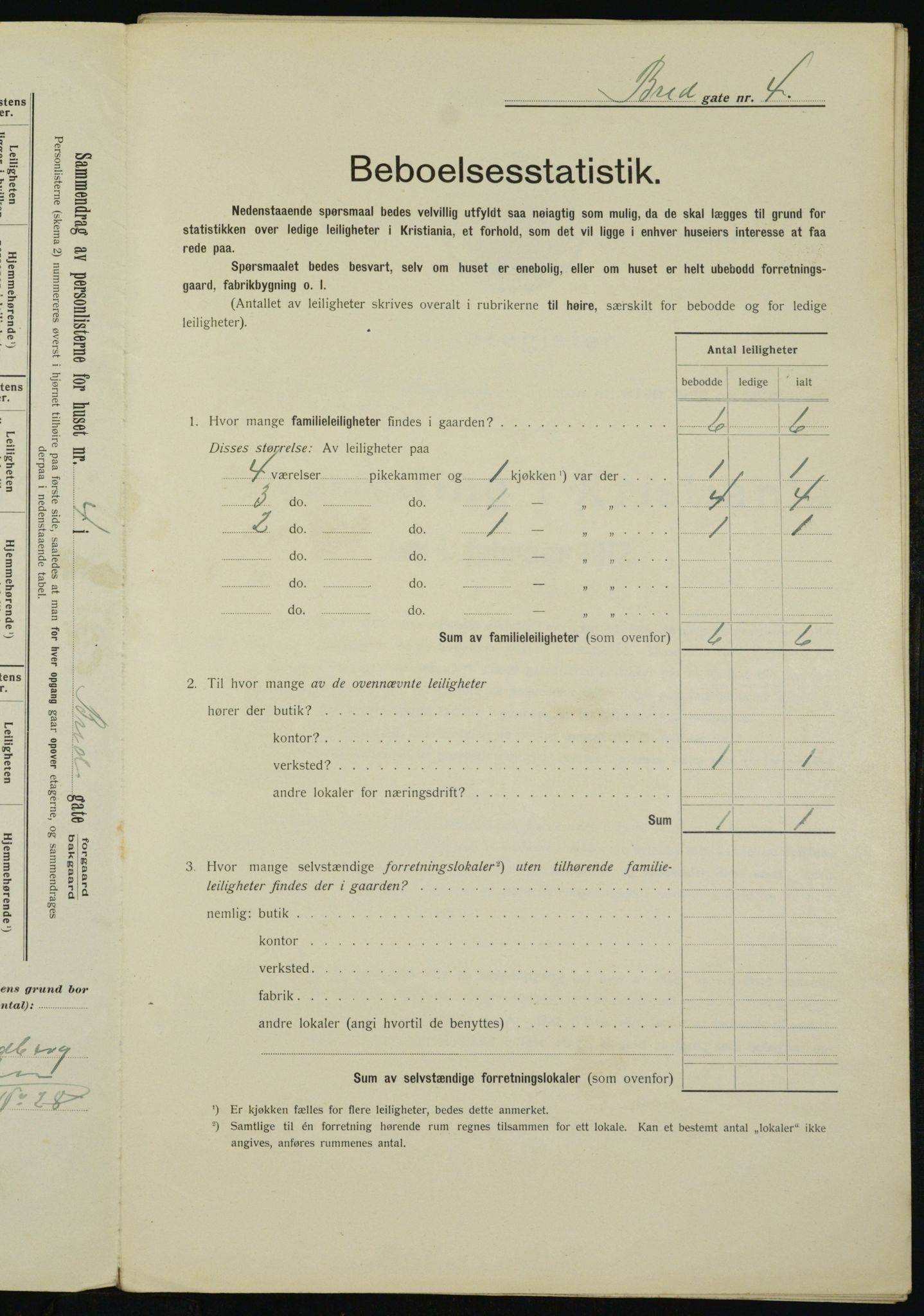 OBA, Municipal Census 1912 for Kristiania, 1912, p. 8016