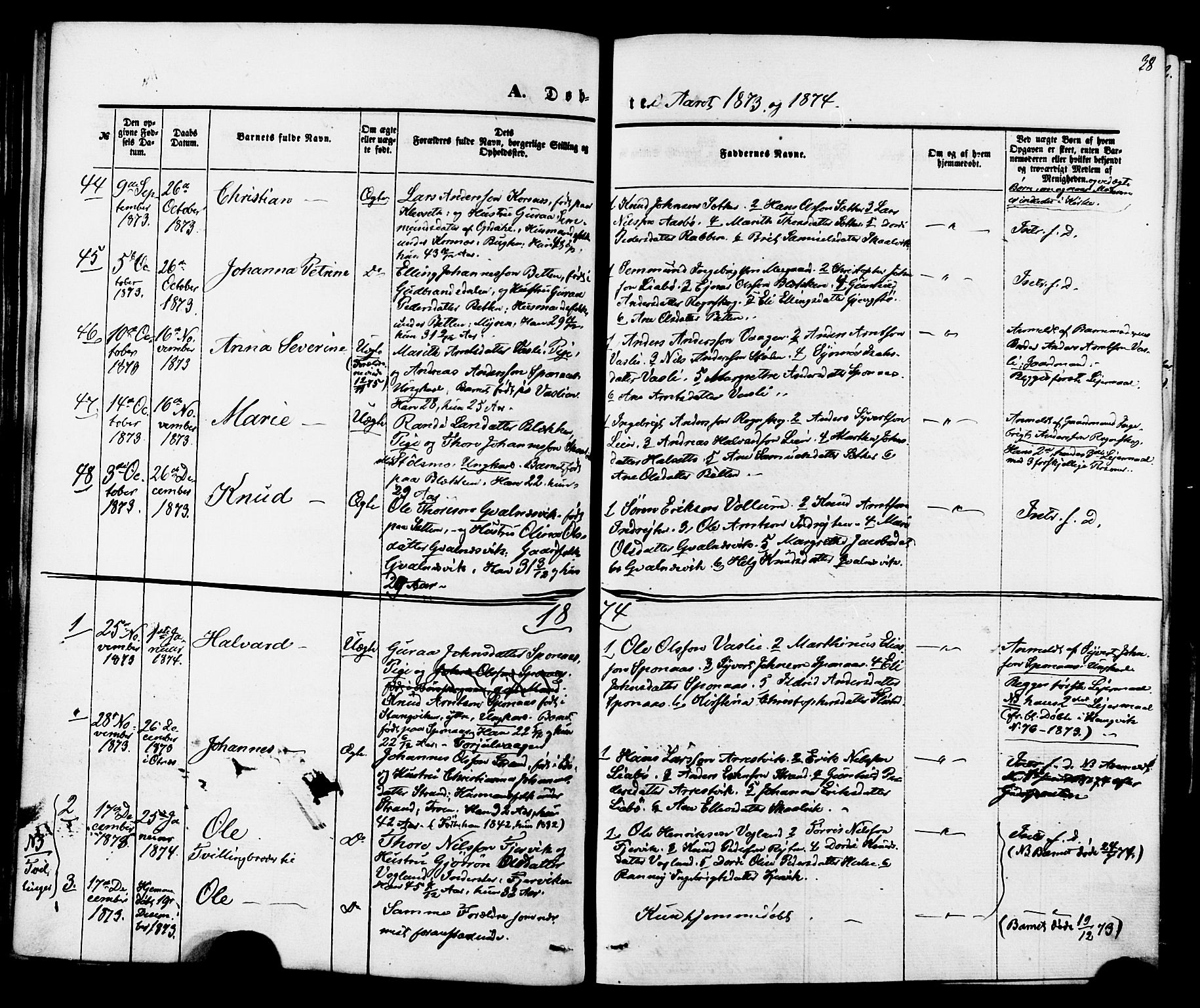 Ministerialprotokoller, klokkerbøker og fødselsregistre - Møre og Romsdal, AV/SAT-A-1454/576/L0884: Parish register (official) no. 576A02, 1865-1879, p. 38