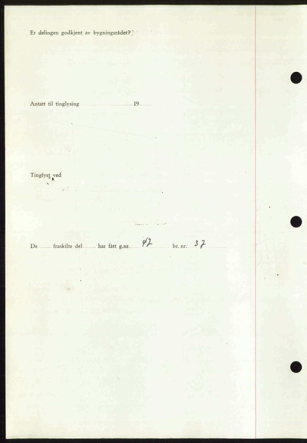 Romsdal sorenskriveri, AV/SAT-A-4149/1/2/2C: Mortgage book no. A23, 1947-1947, Diary no: : 1930/1947