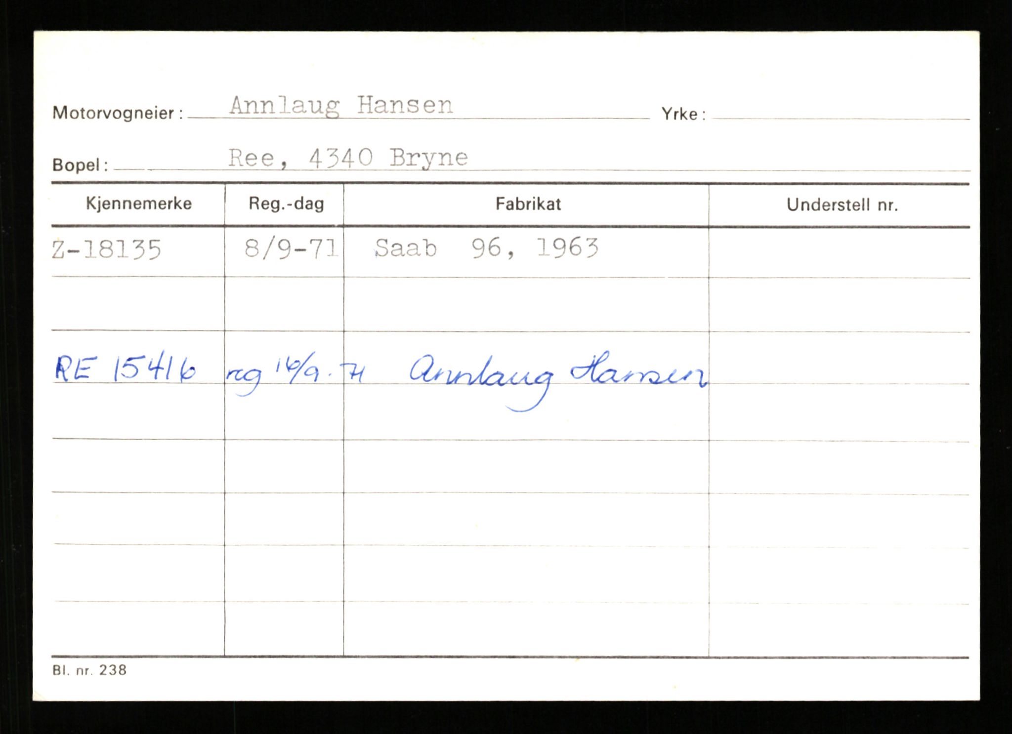 Stavanger trafikkstasjon, AV/SAST-A-101942/0/G/L0004: Registreringsnummer: 15497 - 22957, 1930-1971, p. 1235