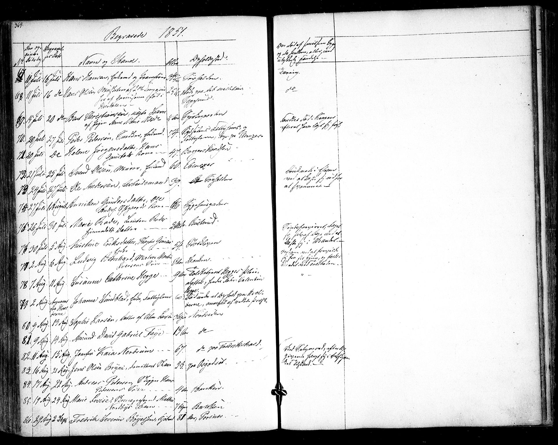 Halden prestekontor Kirkebøker, AV/SAO-A-10909/F/Fa/L0006: Parish register (official) no. I 6, 1845-1856, p. 369