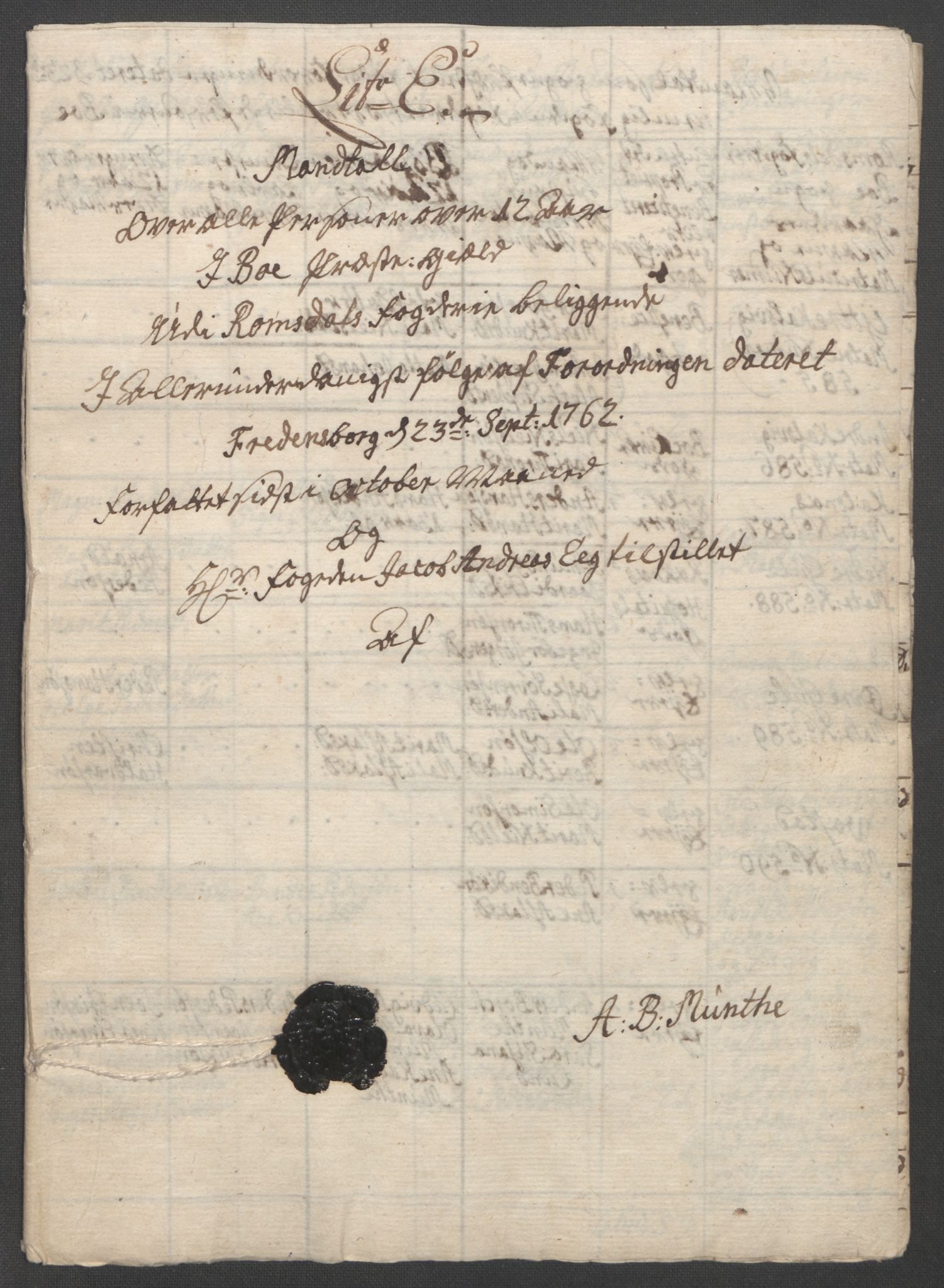 Rentekammeret inntil 1814, Reviderte regnskaper, Fogderegnskap, RA/EA-4092/R55/L3730: Ekstraskatten Romsdal, 1762-1763, p. 290