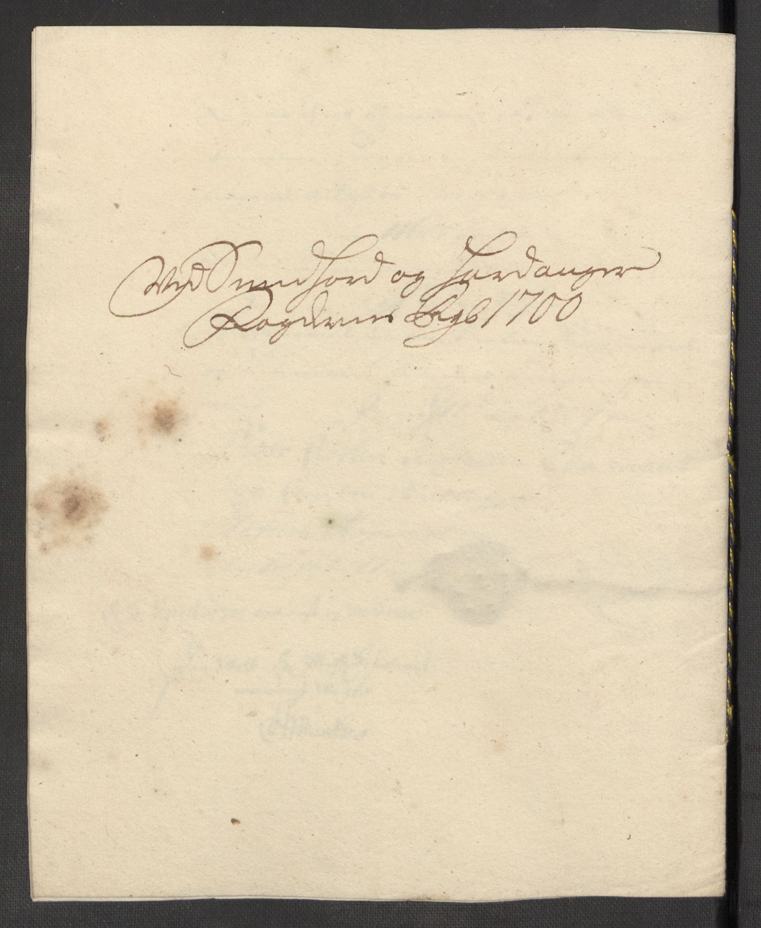 Rentekammeret inntil 1814, Reviderte regnskaper, Fogderegnskap, AV/RA-EA-4092/R48/L2979: Fogderegnskap Sunnhordland og Hardanger, 1700-1701, p. 203