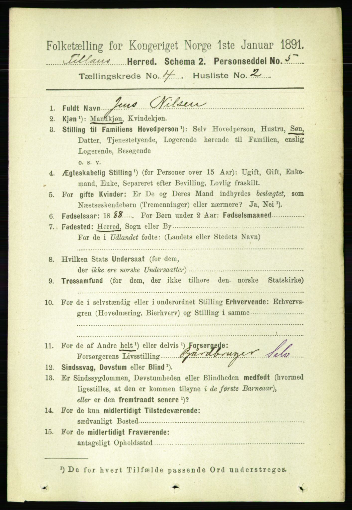 RA, 1891 census for 1616 Fillan, 1891, p. 676