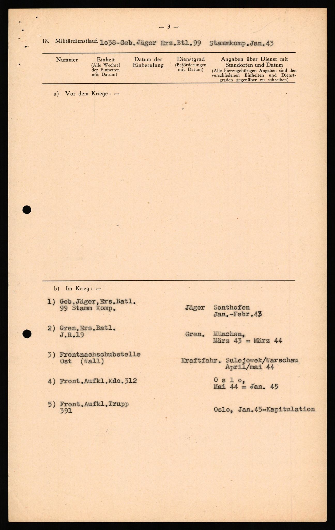 Forsvaret, Forsvarets overkommando II, AV/RA-RAFA-3915/D/Db/L0038: CI Questionaires. Tyske okkupasjonsstyrker i Norge. Østerrikere., 1945-1946, p. 21