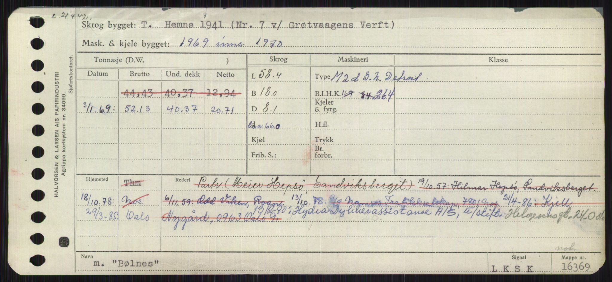 Sjøfartsdirektoratet med forløpere, Skipsmålingen, AV/RA-S-1627/H/Ha/L0001/0002: Fartøy, A-Eig / Fartøy Bjør-Eig, p. 465