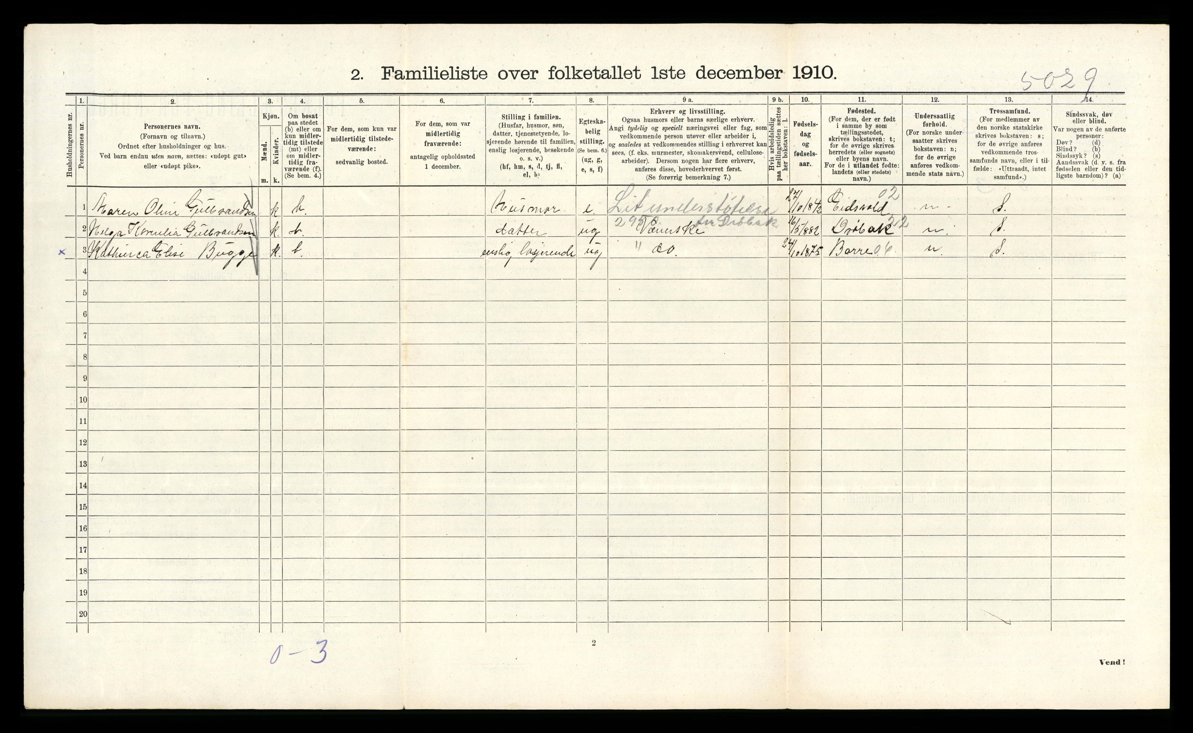 RA, 1910 census for Kristiania, 1910, p. 26066