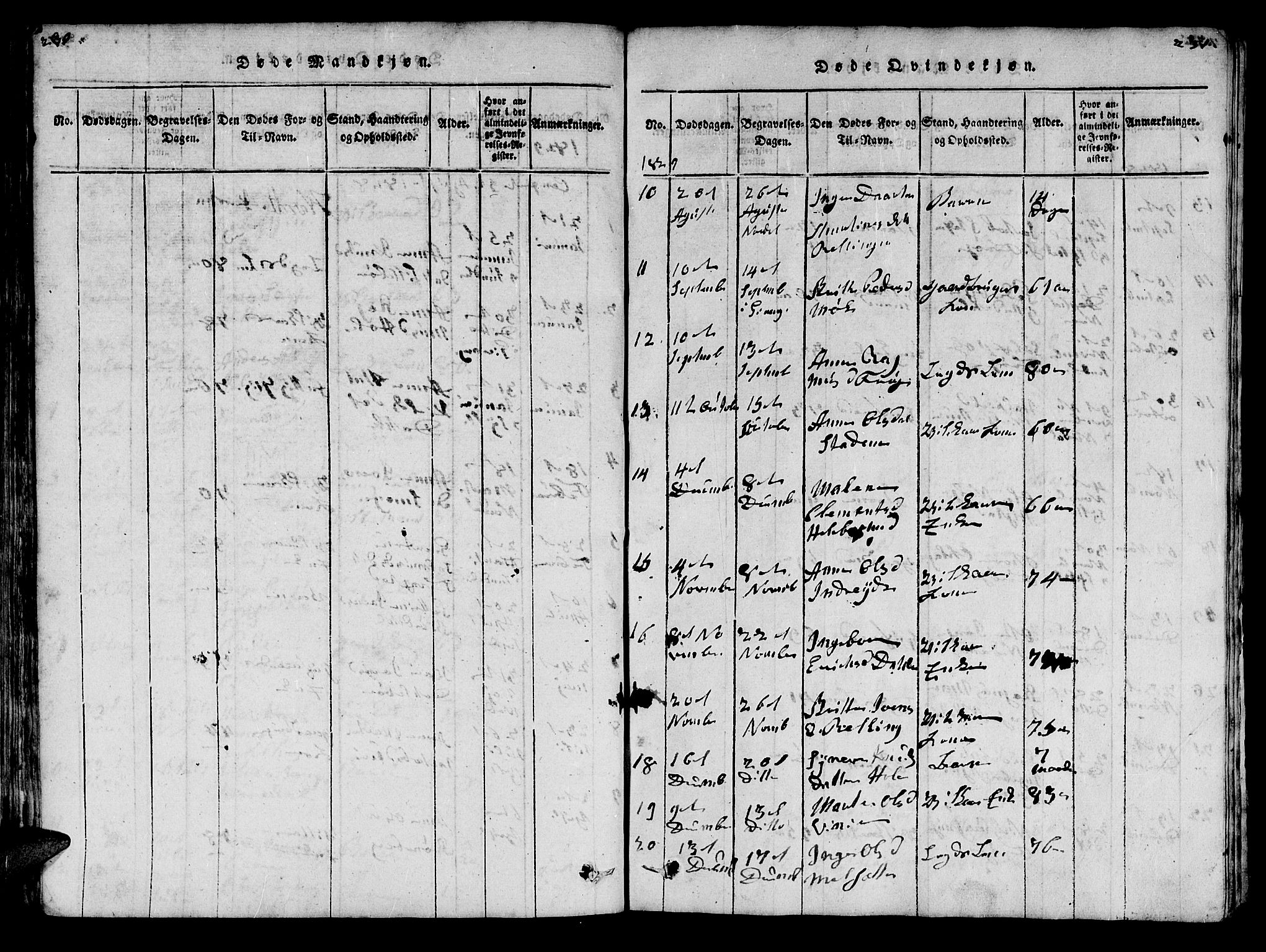 Ministerialprotokoller, klokkerbøker og fødselsregistre - Møre og Romsdal, SAT/A-1454/519/L0246: Parish register (official) no. 519A05, 1817-1834, p. 230-231