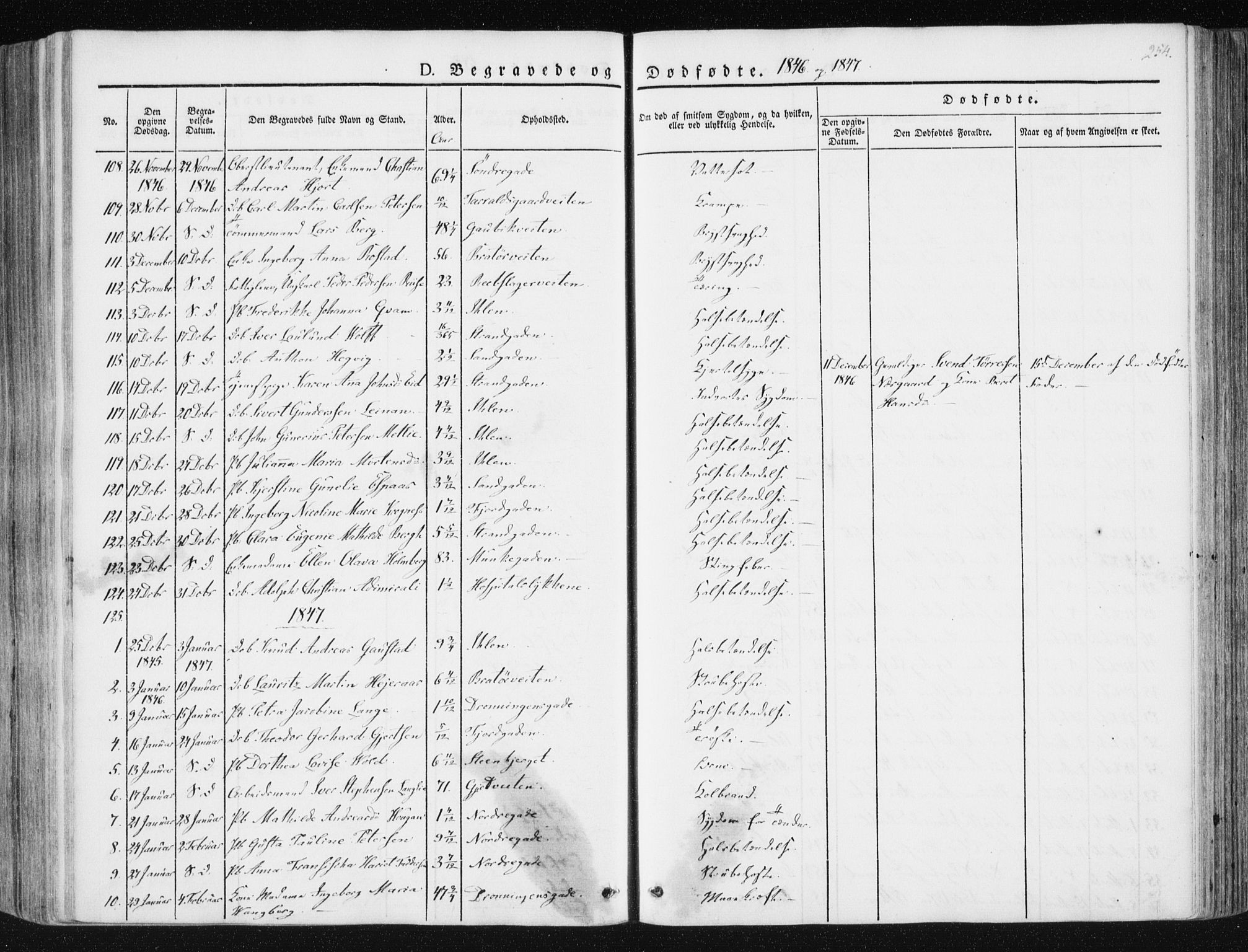Ministerialprotokoller, klokkerbøker og fødselsregistre - Sør-Trøndelag, SAT/A-1456/602/L0110: Parish register (official) no. 602A08, 1840-1854, p. 254