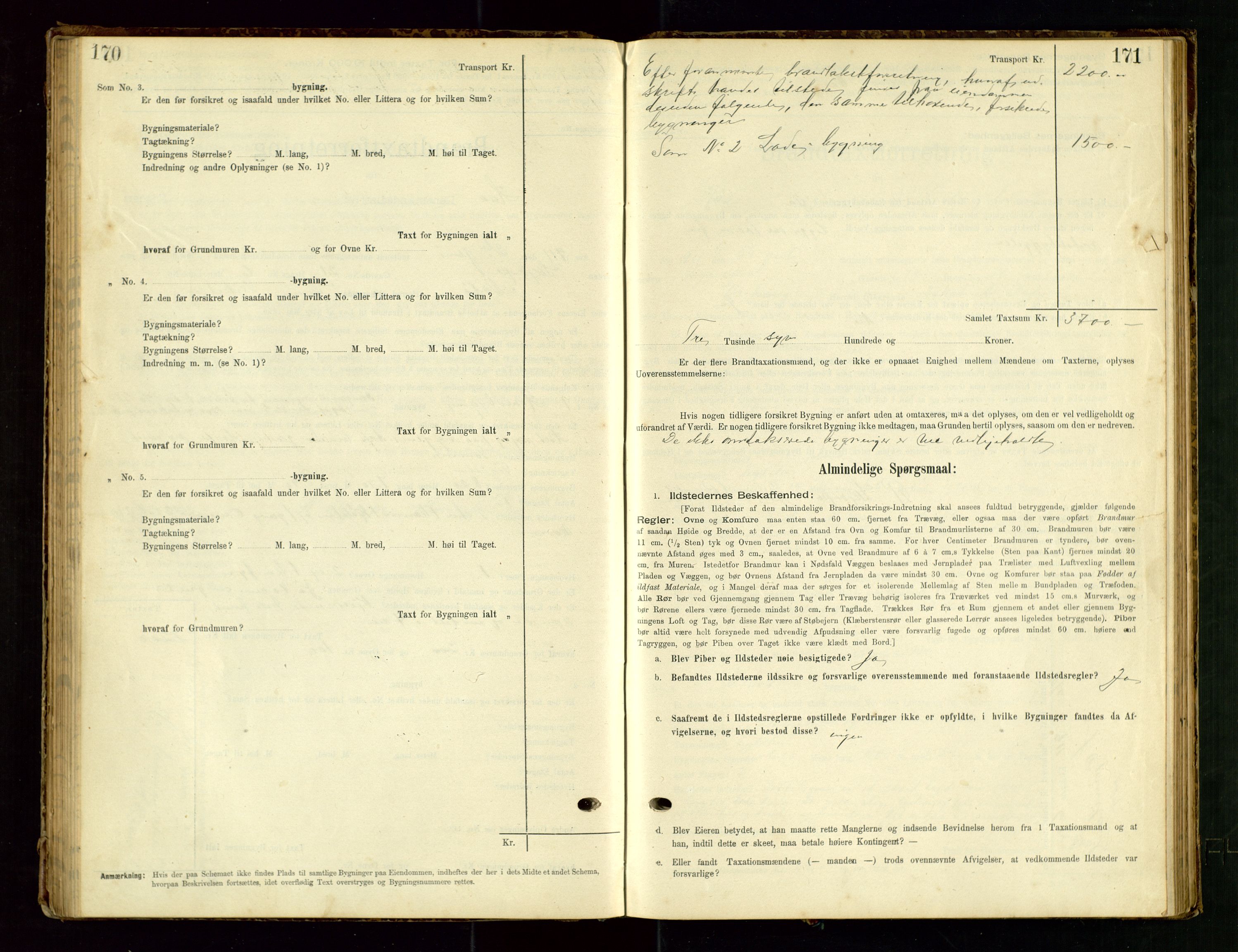 Hå lensmannskontor, SAST/A-100456/Goa/L0003: Takstprotokoll (skjema), 1895-1911, p. 170-171