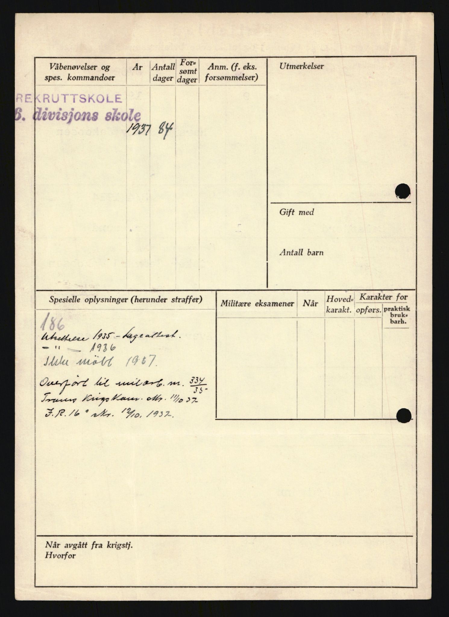 Forsvaret, Troms infanteriregiment nr. 16, AV/RA-RAFA-3146/P/Pa/L0019: Rulleblad for regimentets menige mannskaper, årsklasse 1935, 1935, p. 500