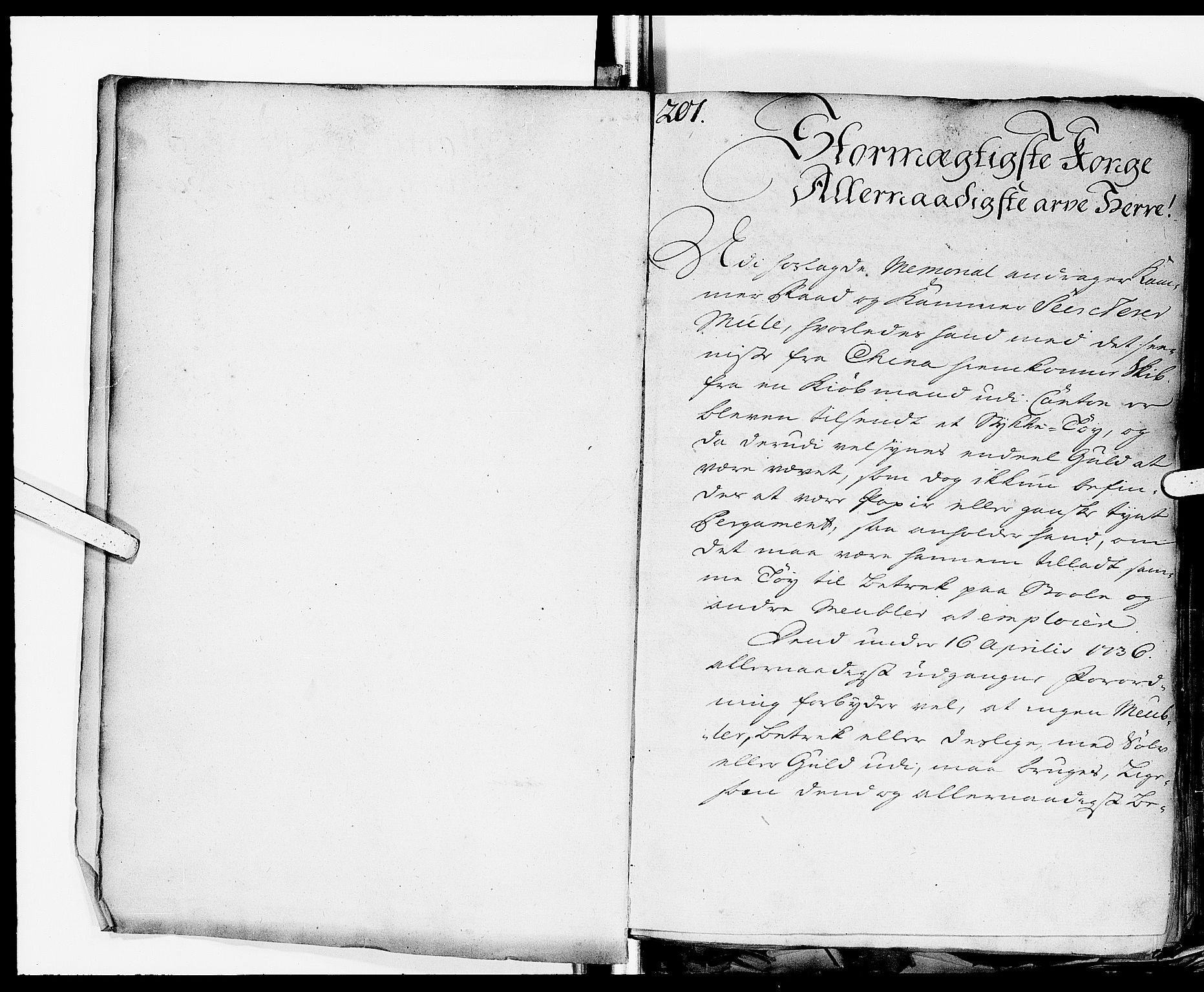 Kommercekollegiet, Dansk-Norske Sekretariat (1736-1771) / Kommercedeputationen (1771-1773), DRA/A-0002/-/003: Forestillinger, 1740-1741