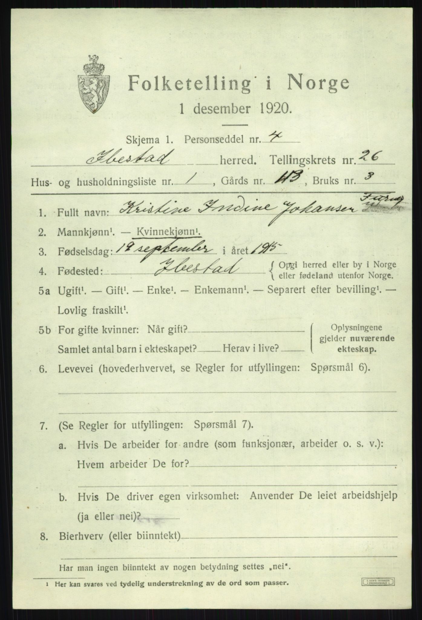 SATØ, 1920 census for Ibestad, 1920, p. 13653