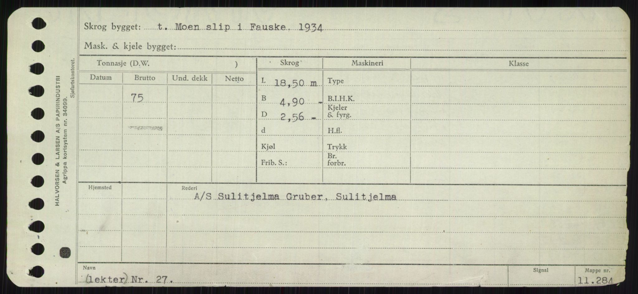 Sjøfartsdirektoratet med forløpere, Skipsmålingen, RA/S-1627/H/Hc/L0001: Lektere, A-Y, p. 329