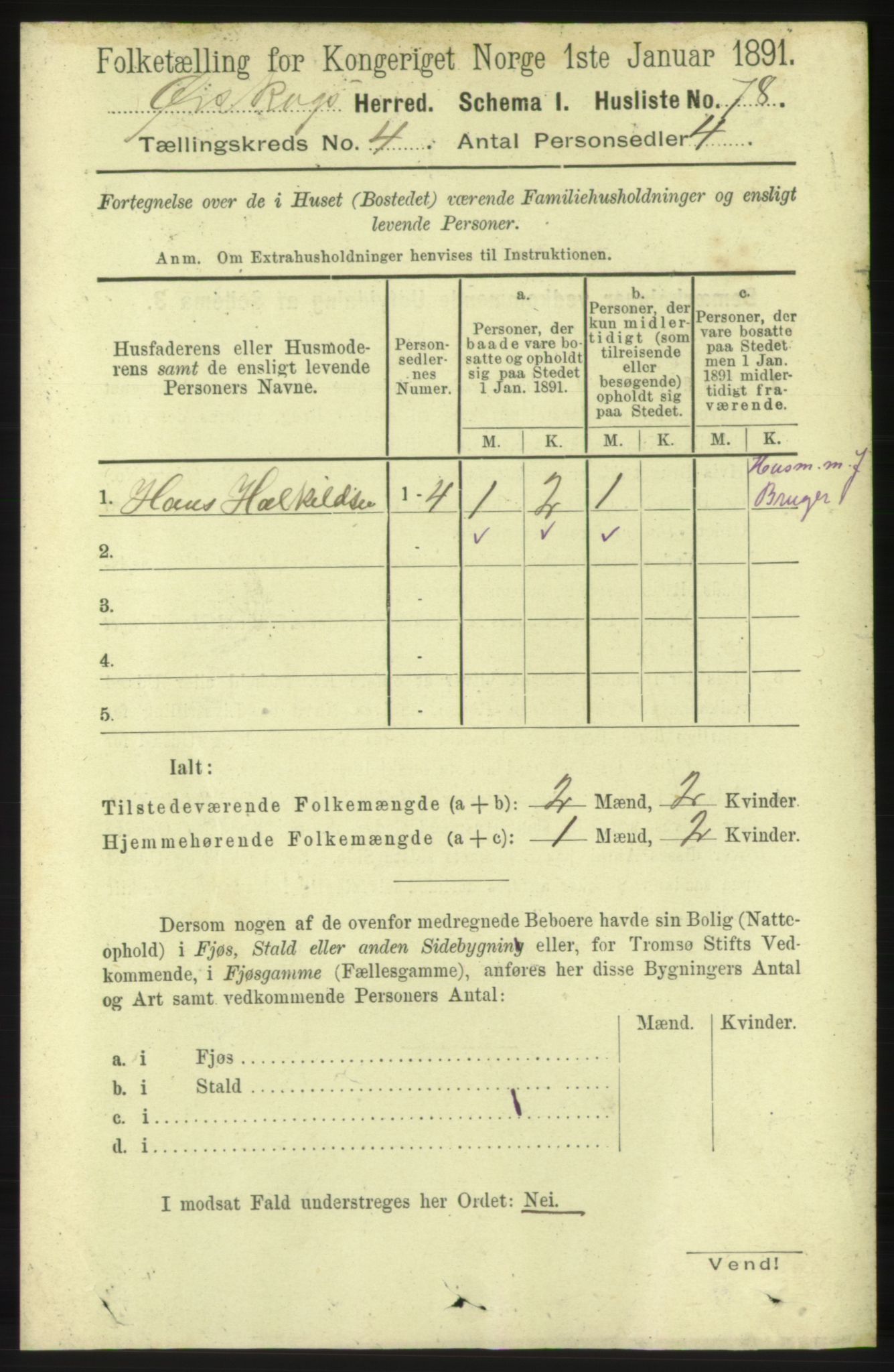 RA, 1891 census for 1527 Ørskog, 1891, p. 1741