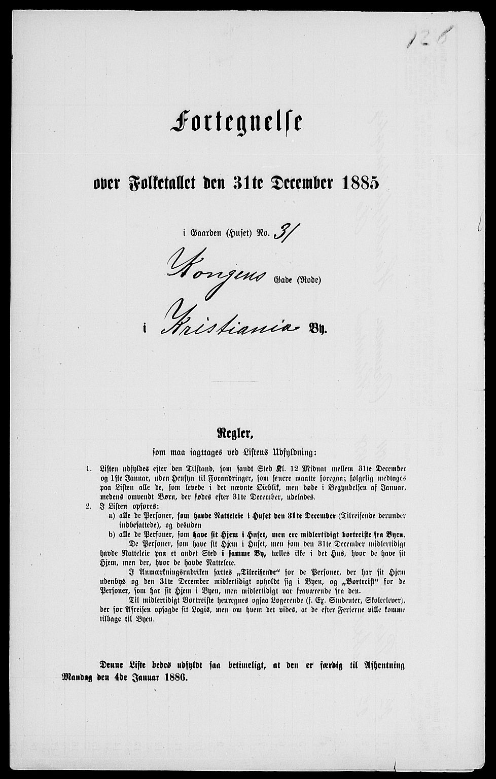 RA, 1885 census for 0301 Kristiania, 1885, p. 4142