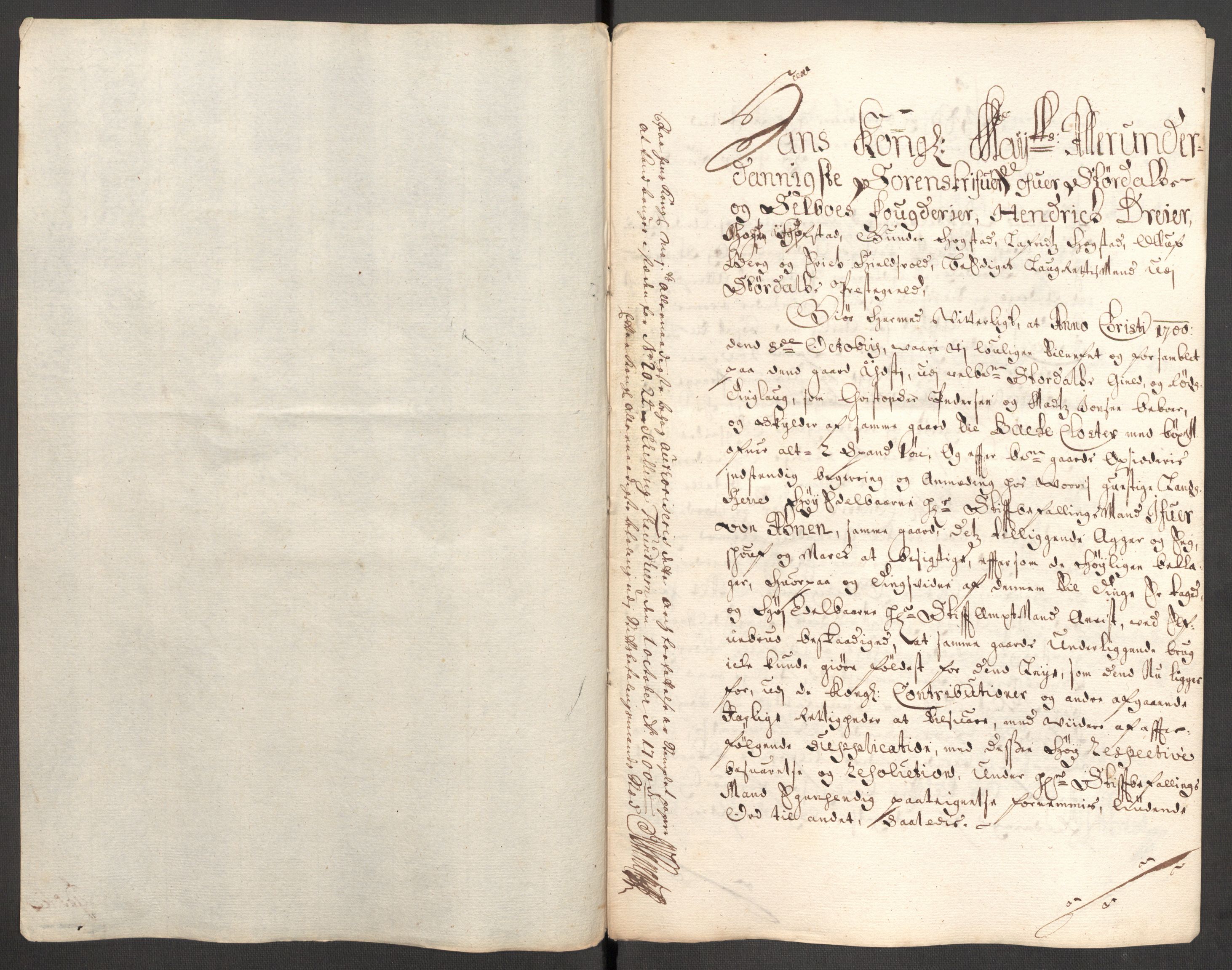 Rentekammeret inntil 1814, Reviderte regnskaper, Fogderegnskap, AV/RA-EA-4092/R62/L4192: Fogderegnskap Stjørdal og Verdal, 1700, p. 279