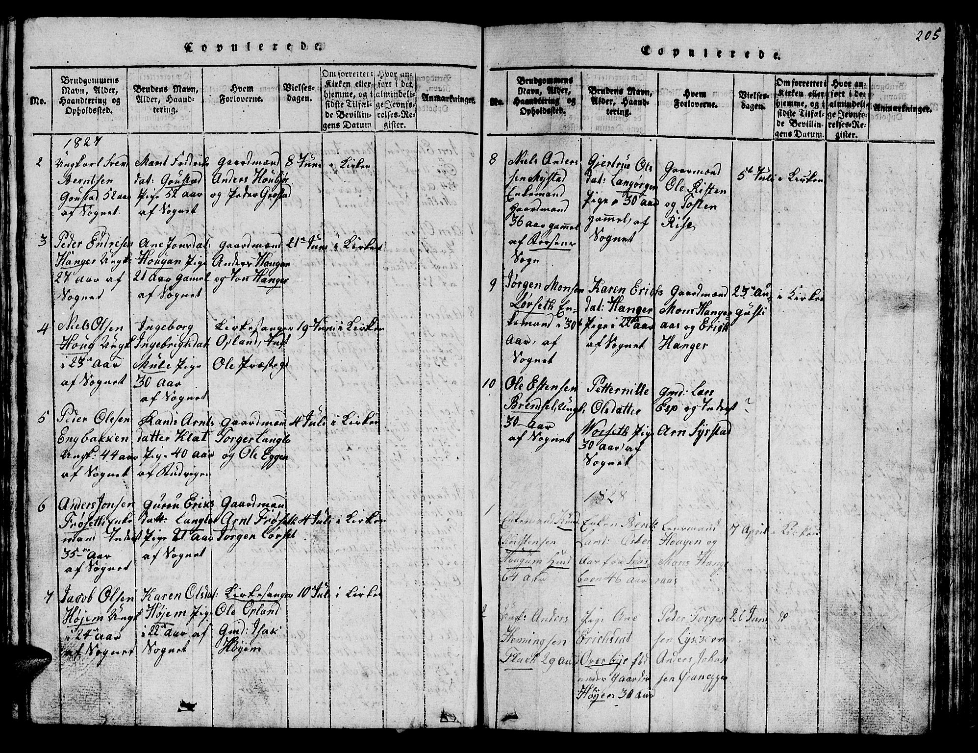 Ministerialprotokoller, klokkerbøker og fødselsregistre - Sør-Trøndelag, SAT/A-1456/612/L0385: Parish register (copy) no. 612C01, 1816-1845, p. 205