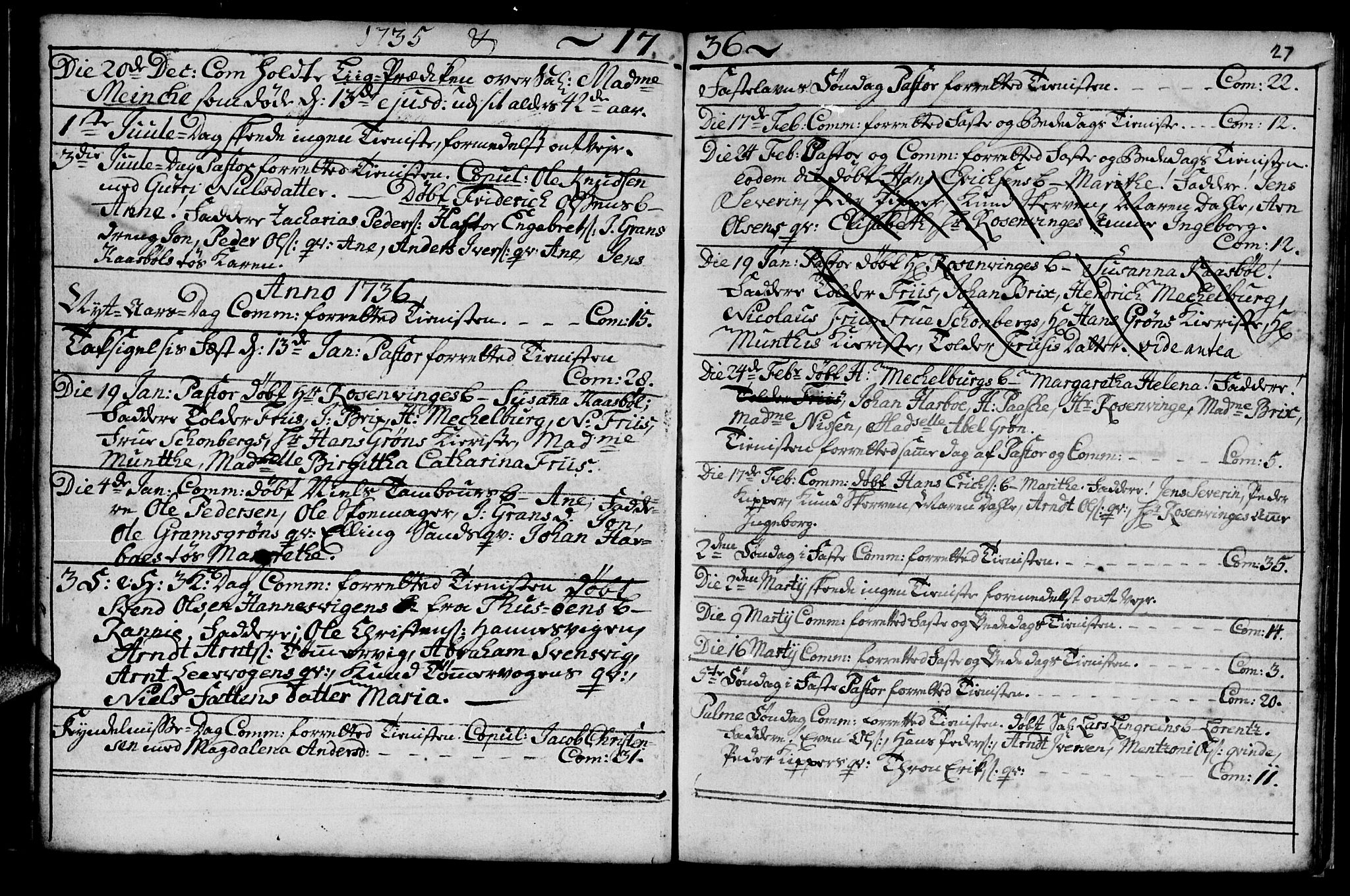 Ministerialprotokoller, klokkerbøker og fødselsregistre - Møre og Romsdal, SAT/A-1454/572/L0838: Parish register (official) no. 572A01, 1731-1737, p. 26-27