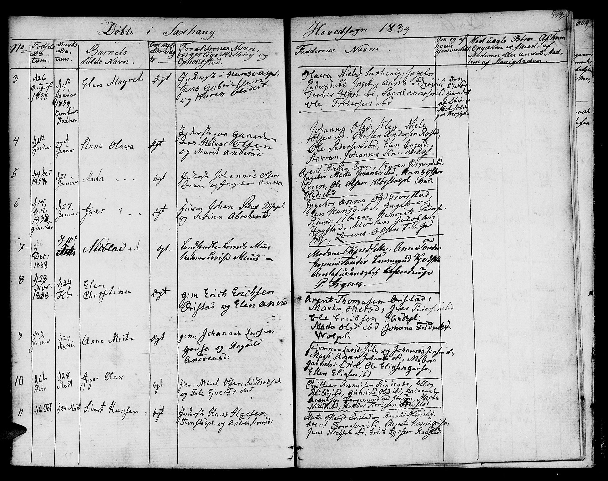 Ministerialprotokoller, klokkerbøker og fødselsregistre - Nord-Trøndelag, SAT/A-1458/730/L0277: Parish register (official) no. 730A06 /1, 1830-1839, p. 599