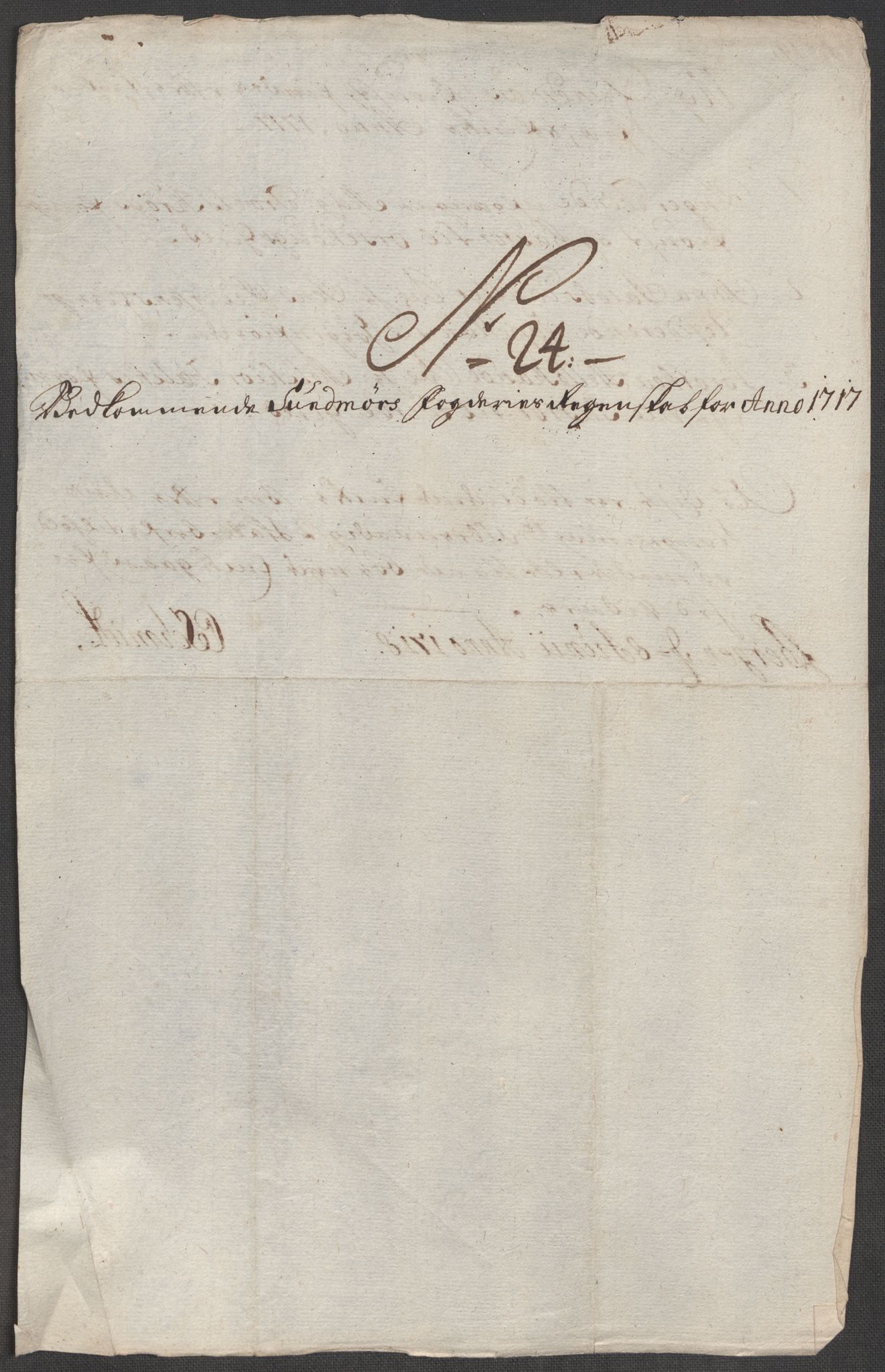Rentekammeret inntil 1814, Reviderte regnskaper, Fogderegnskap, RA/EA-4092/R54/L3569: Fogderegnskap Sunnmøre, 1717, p. 198
