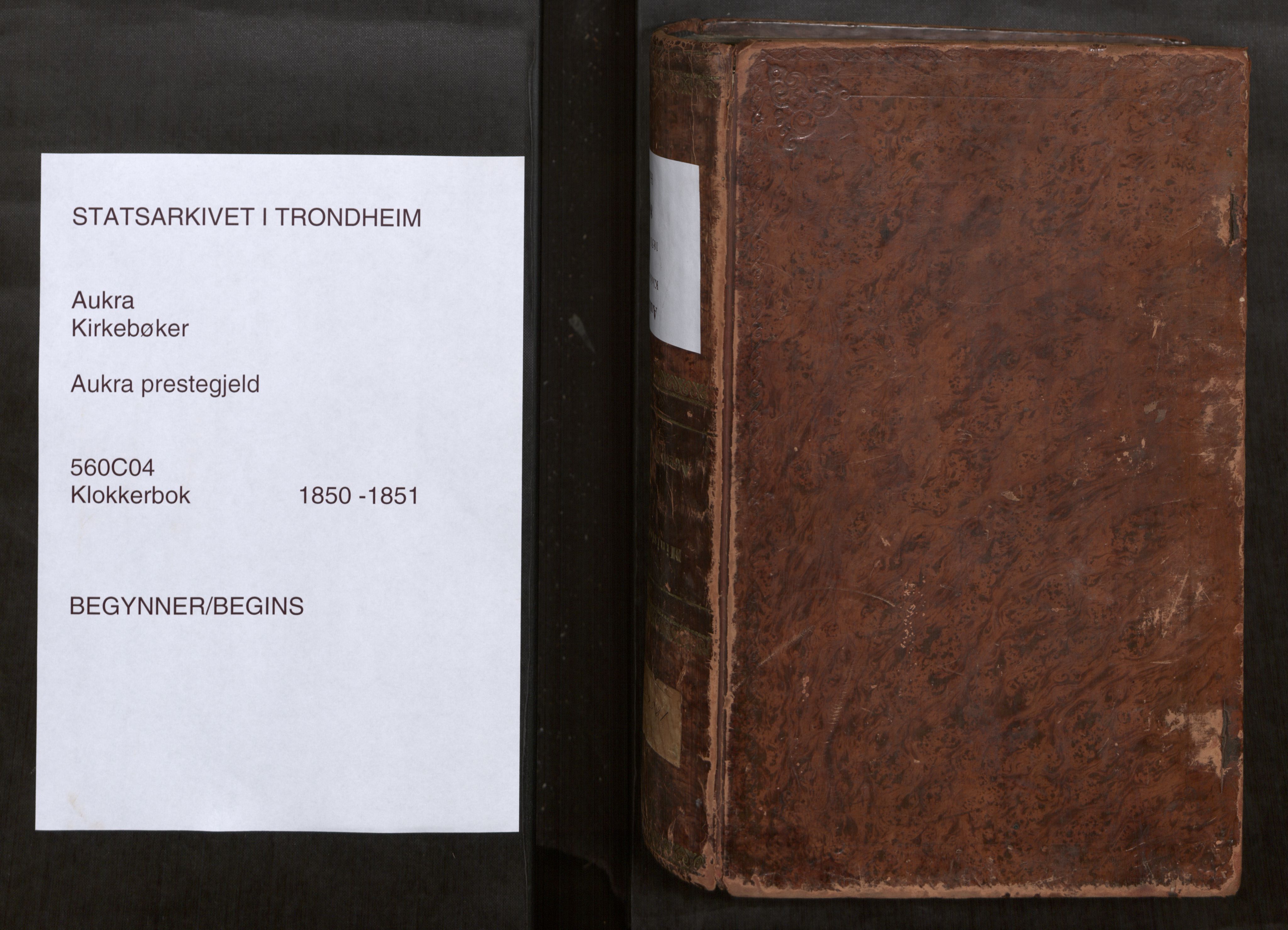 Aukra sokneprestkontor, SAT/A-1053/2/H/Ha/Hab/L0001: Parish register (copy) no. 1, 1850-1851