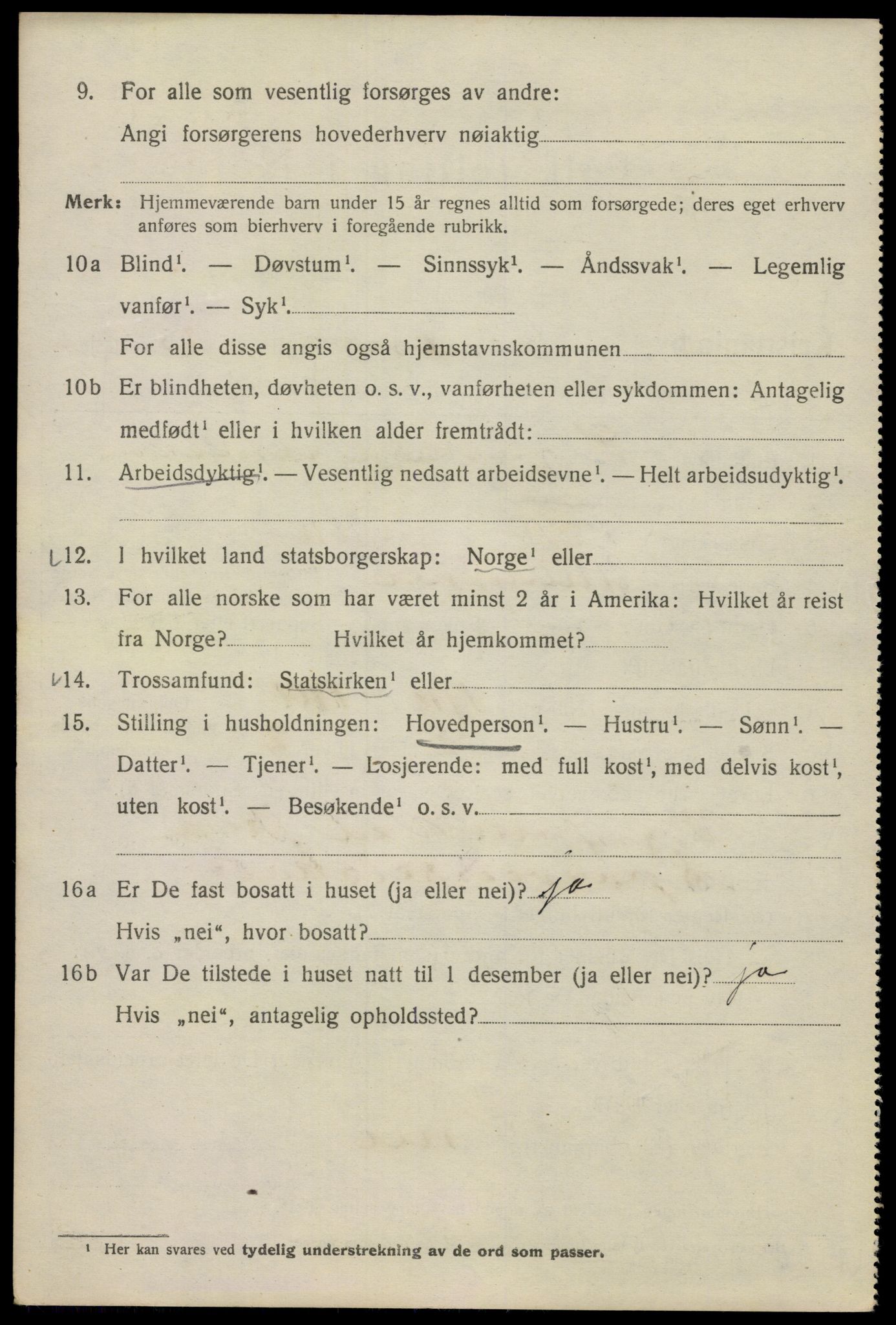 SAO, 1920 census for Kristiania, 1920, p. 151996