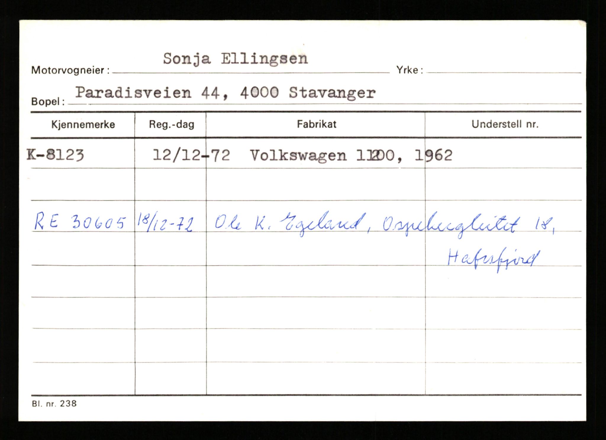 Stavanger trafikkstasjon, AV/SAST-A-101942/0/G/L0002: Registreringsnummer: 5791 - 10405, 1930-1971, p. 1253