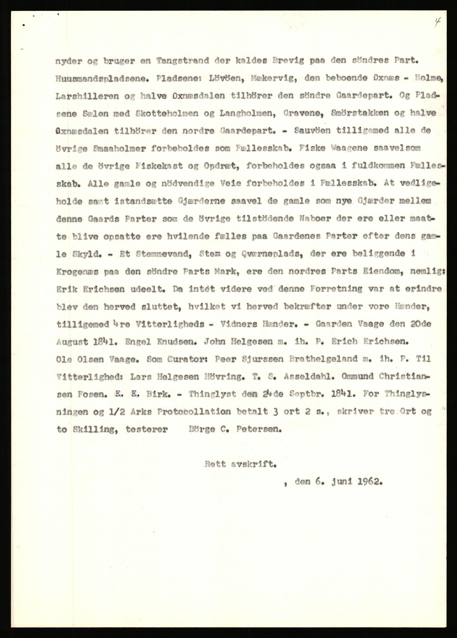 Statsarkivet i Stavanger, SAST/A-101971/03/Y/Yj/L0096: Avskrifter sortert etter gårdsnavn: Vistad - Vågen søndre, 1750-1930, p. 441