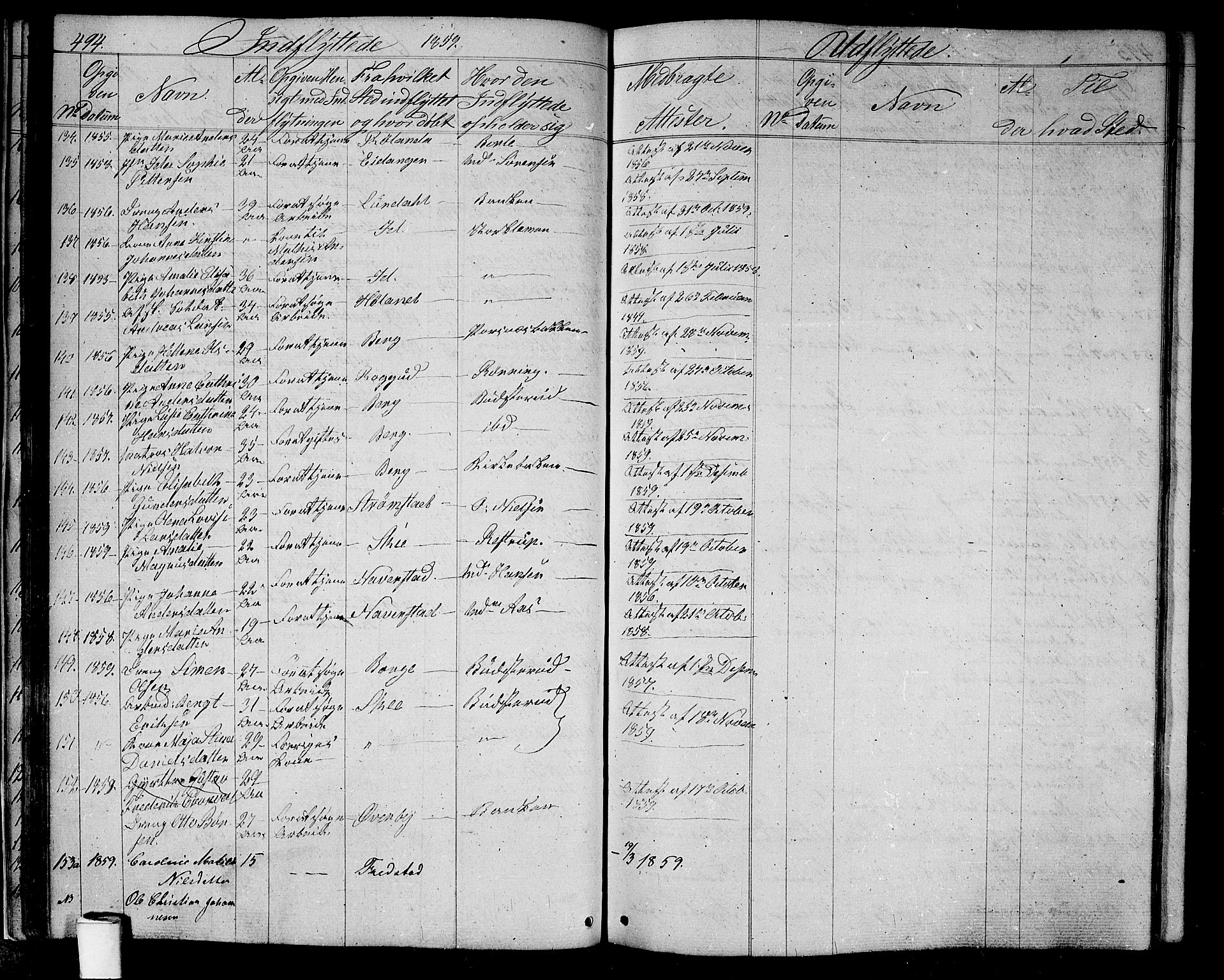 Halden prestekontor Kirkebøker, SAO/A-10909/G/Ga/L0005b: Parish register (copy) no. 5B, 1864-1868, p. 494