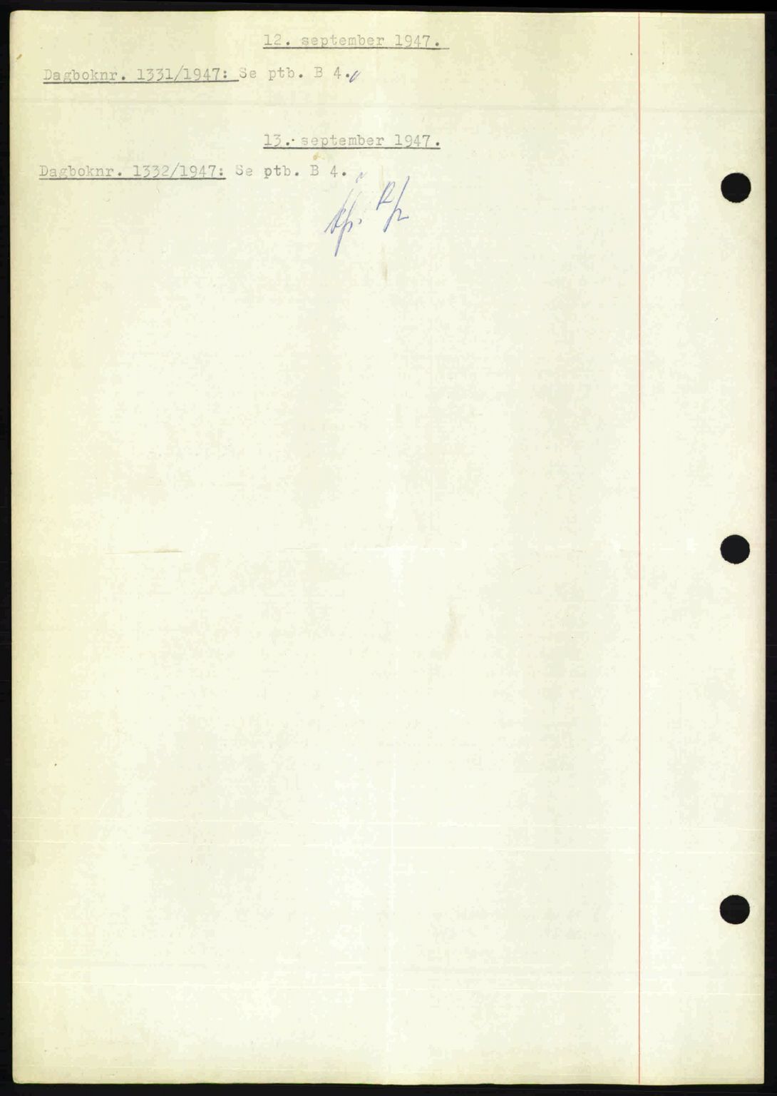Nedenes sorenskriveri, SAK/1221-0006/G/Gb/Gba/L0058: Mortgage book no. A10, 1947-1948, Diary no: : 1331/1947