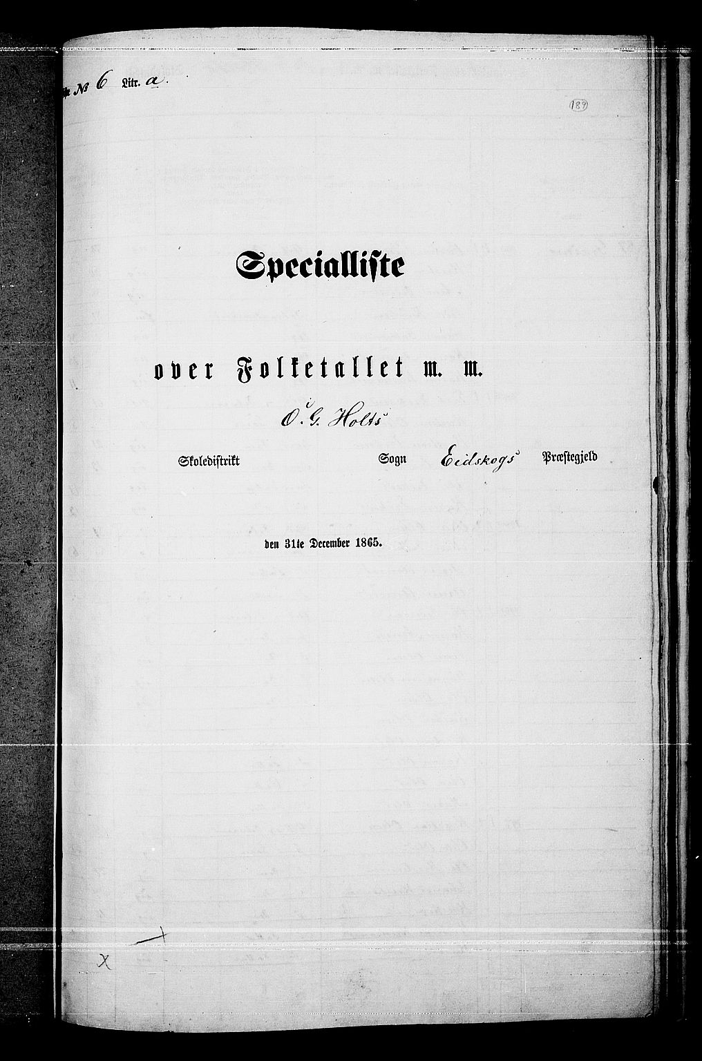 RA, 1865 census for Eidskog, 1865, p. 167