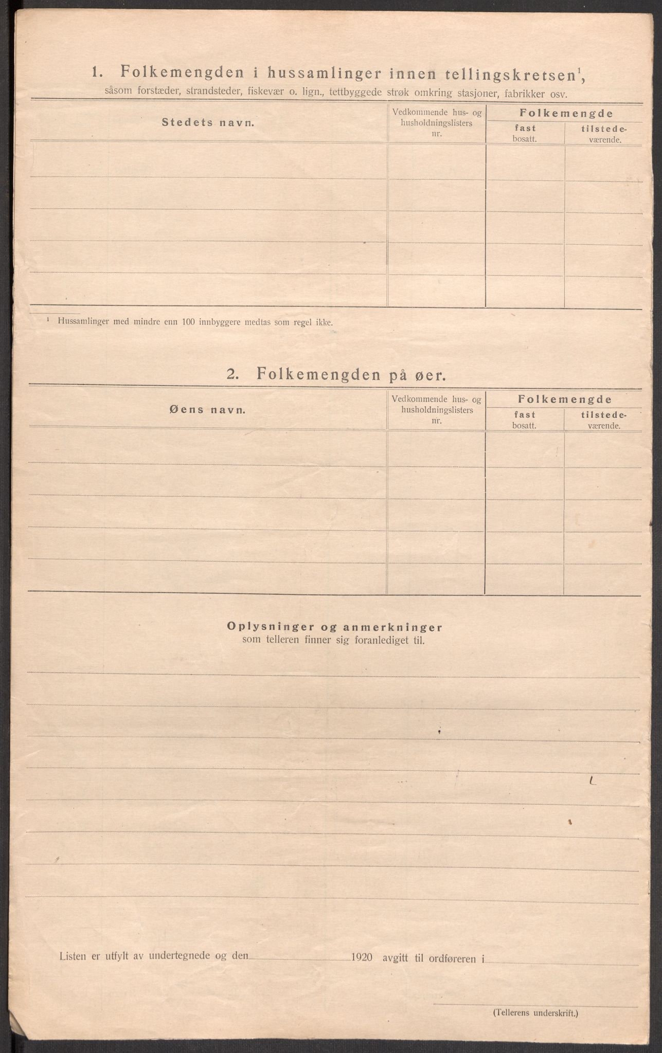 SAST, 1920 census for Høyland, 1920, p. 20