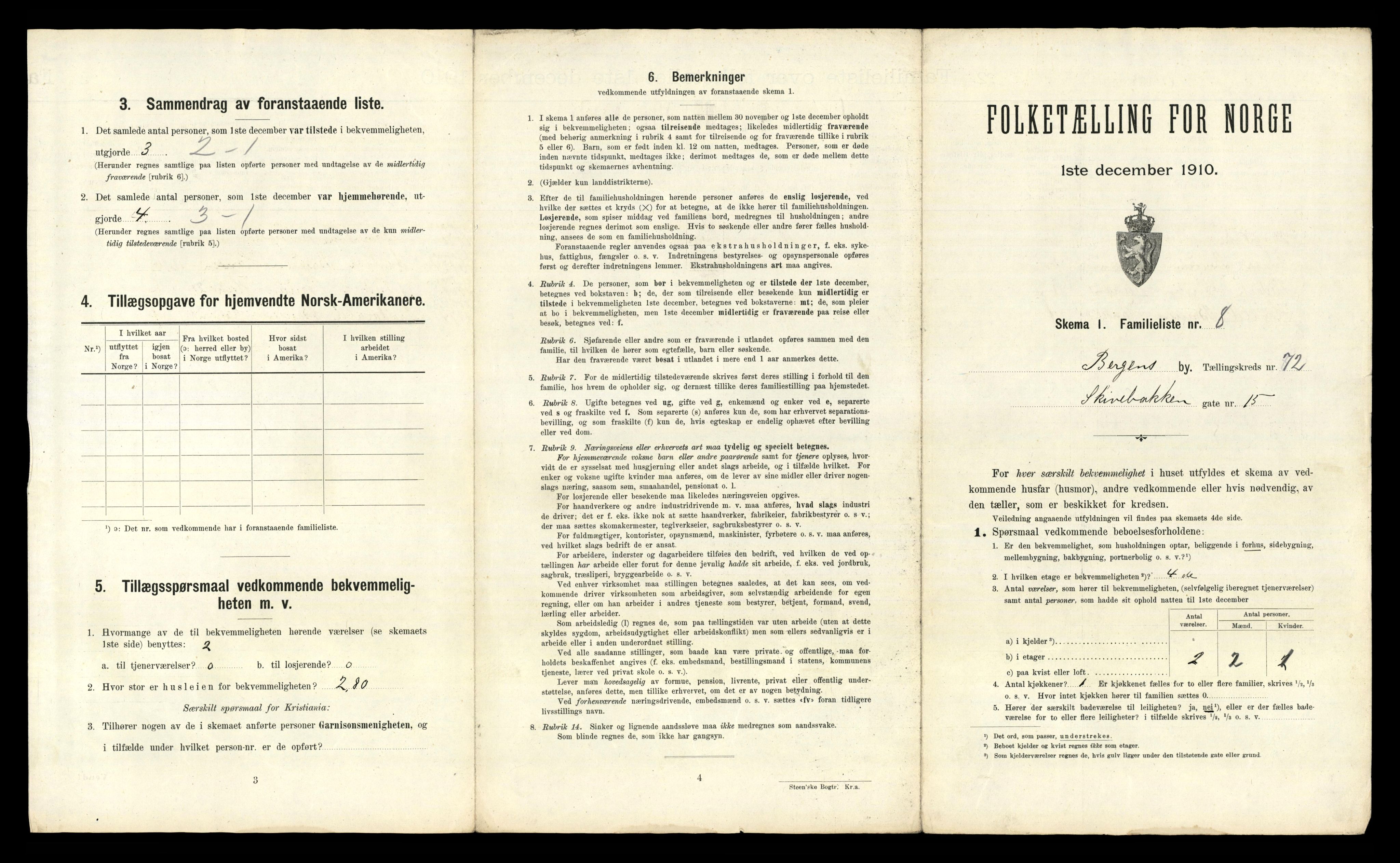 RA, 1910 census for Bergen, 1910, p. 25283