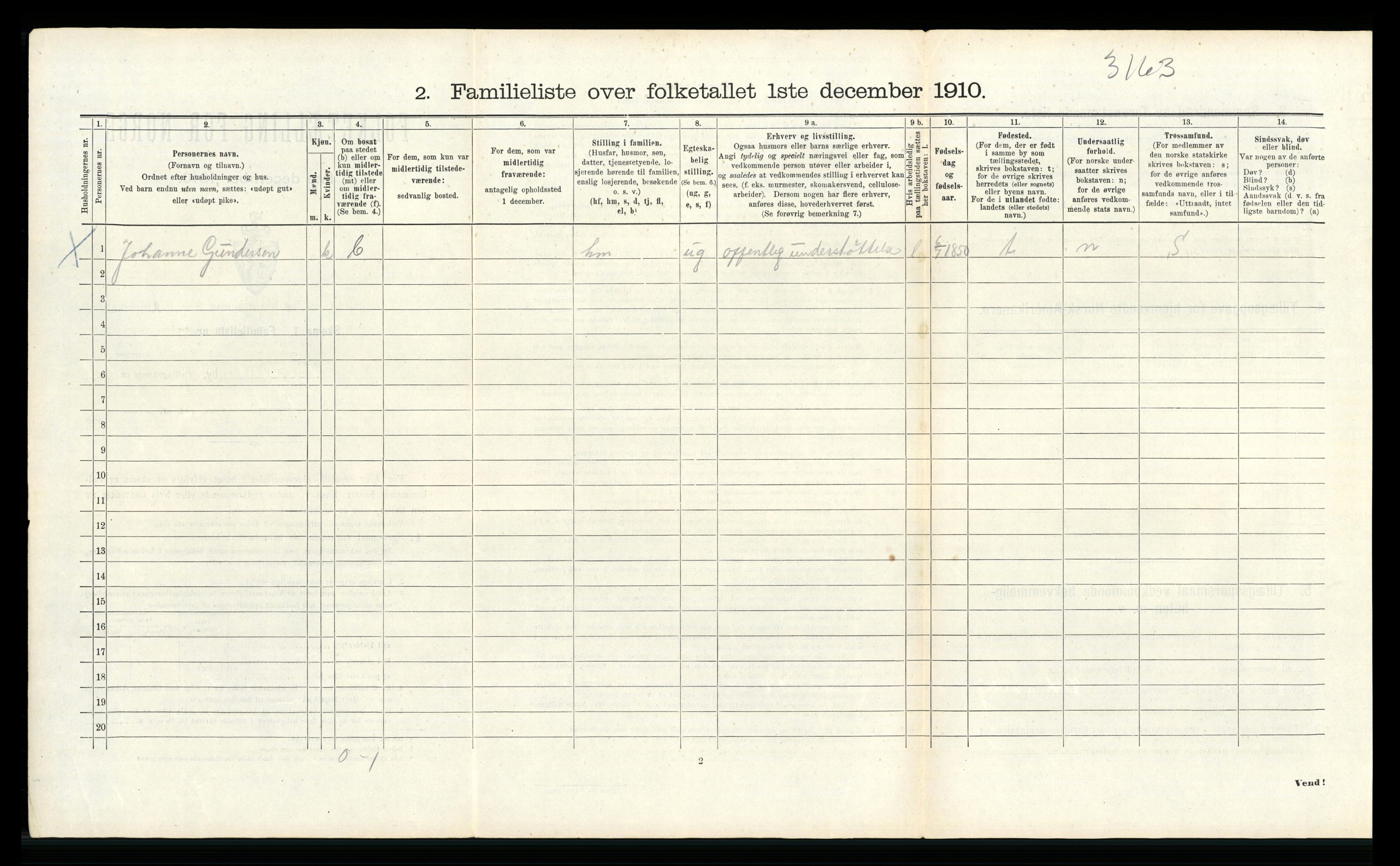 RA, 1910 census for Bergen, 1910, p. 38152