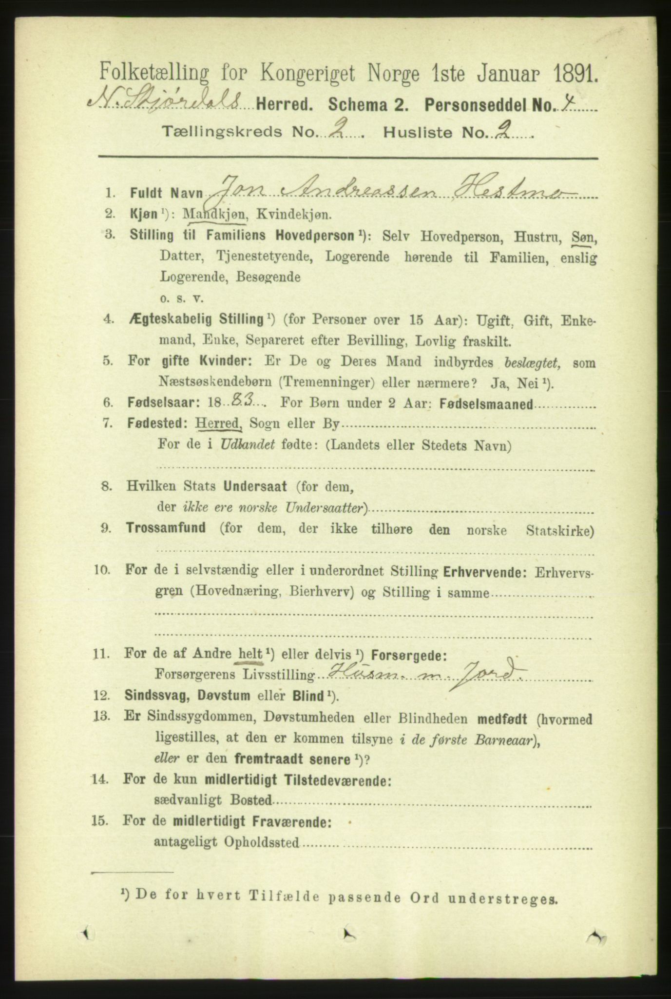 RA, 1891 census for 1714 Nedre Stjørdal, 1891, p. 496