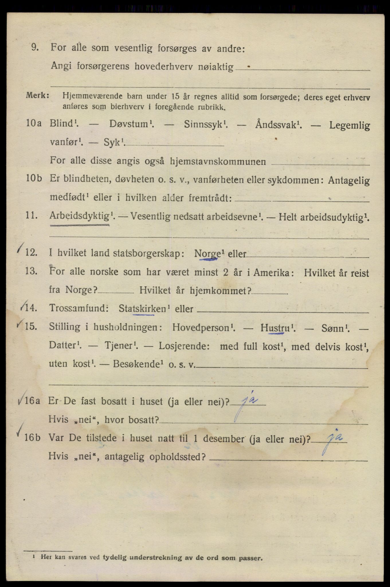 SAO, 1920 census for Kristiania, 1920, p. 140982