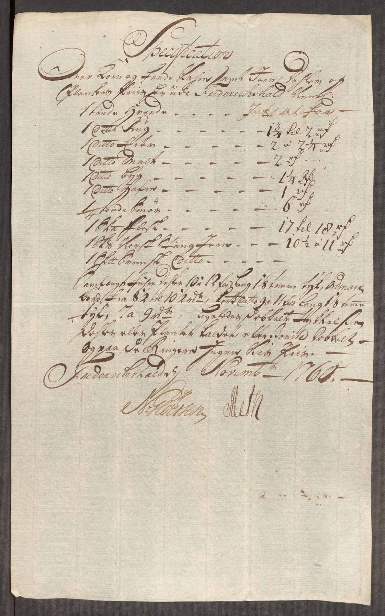 Rentekammeret inntil 1814, Realistisk ordnet avdeling, AV/RA-EA-4070/Oe/L0006: [Ø1]: Priskuranter, 1758-1760, p. 660