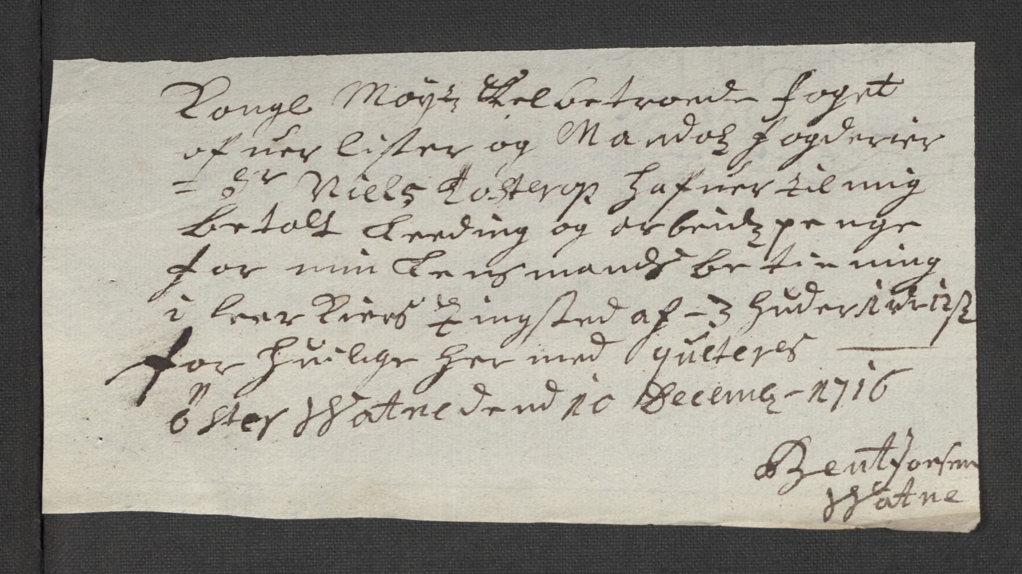 Rentekammeret inntil 1814, Reviderte regnskaper, Fogderegnskap, AV/RA-EA-4092/R43/L2560: Fogderegnskap Lista og Mandal, 1716, p. 206