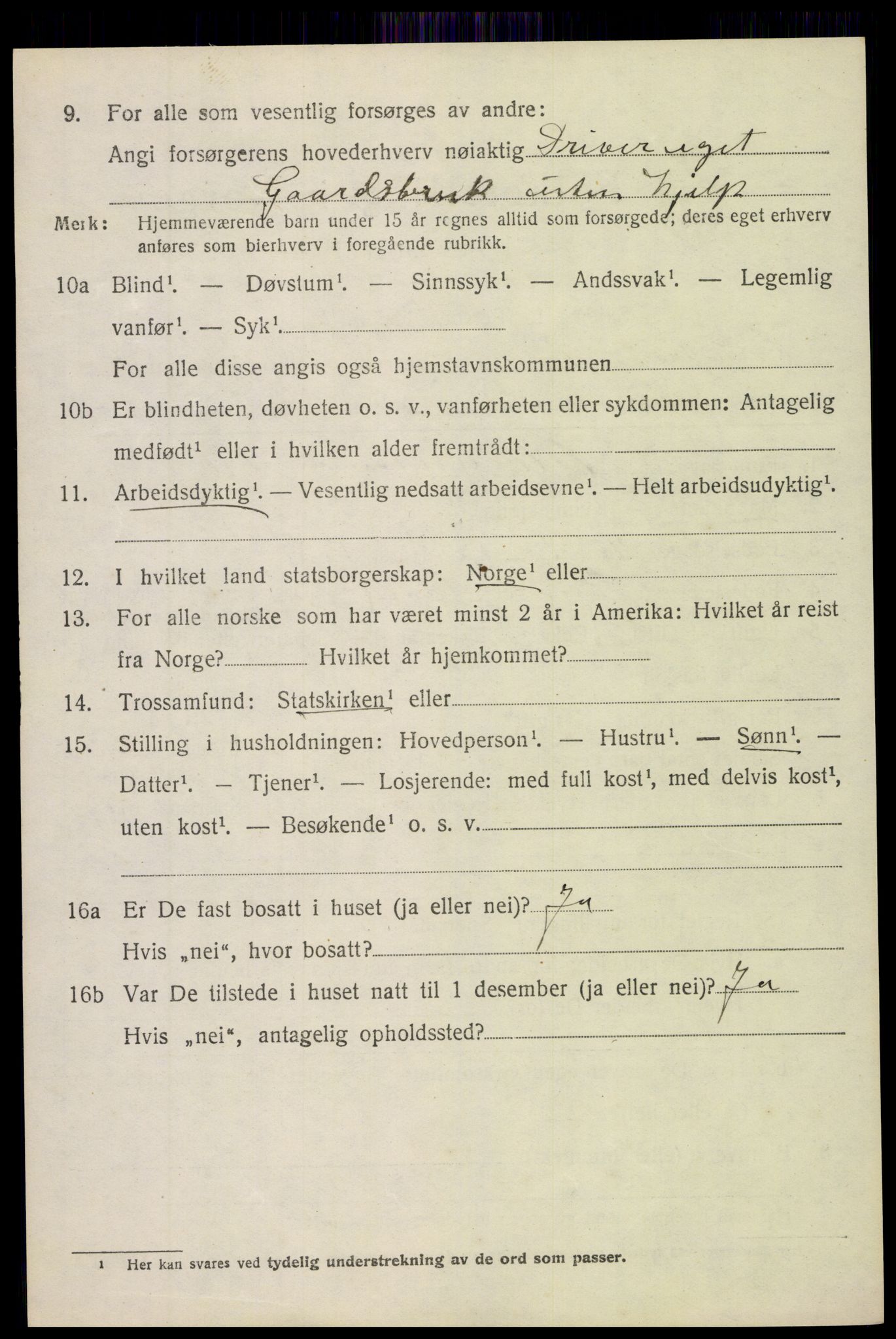 SAH, 1920 census for Søndre Land, 1920, p. 4988