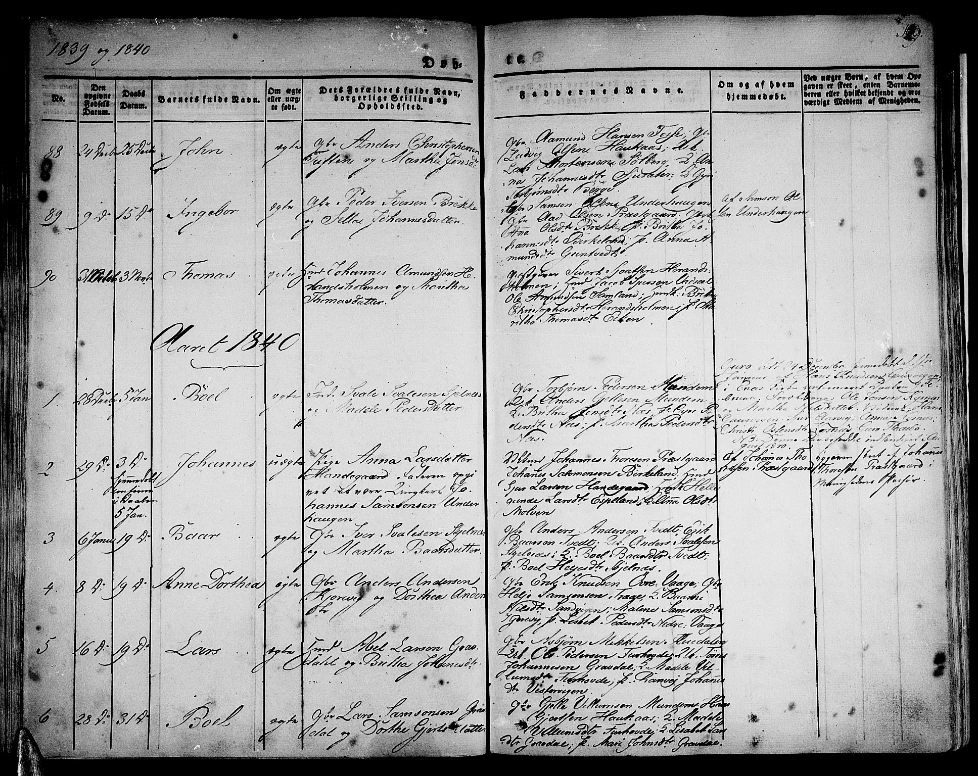 Strandebarm sokneprestembete, SAB/A-78401/H/Haa: Parish register (official) no. A 6, 1826-1843, p. 109