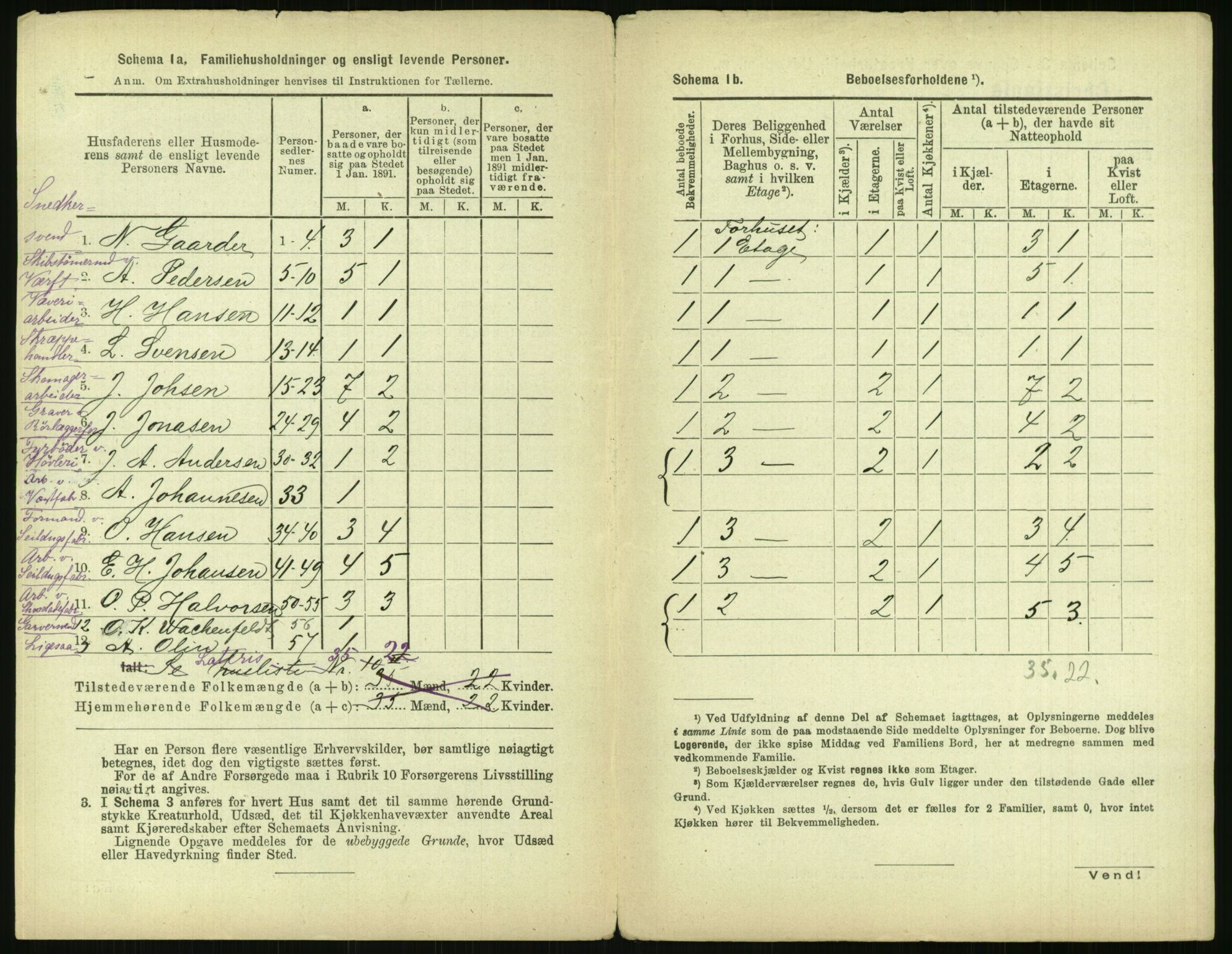 RA, 1891 census for 0301 Kristiania, 1891, p. 146352