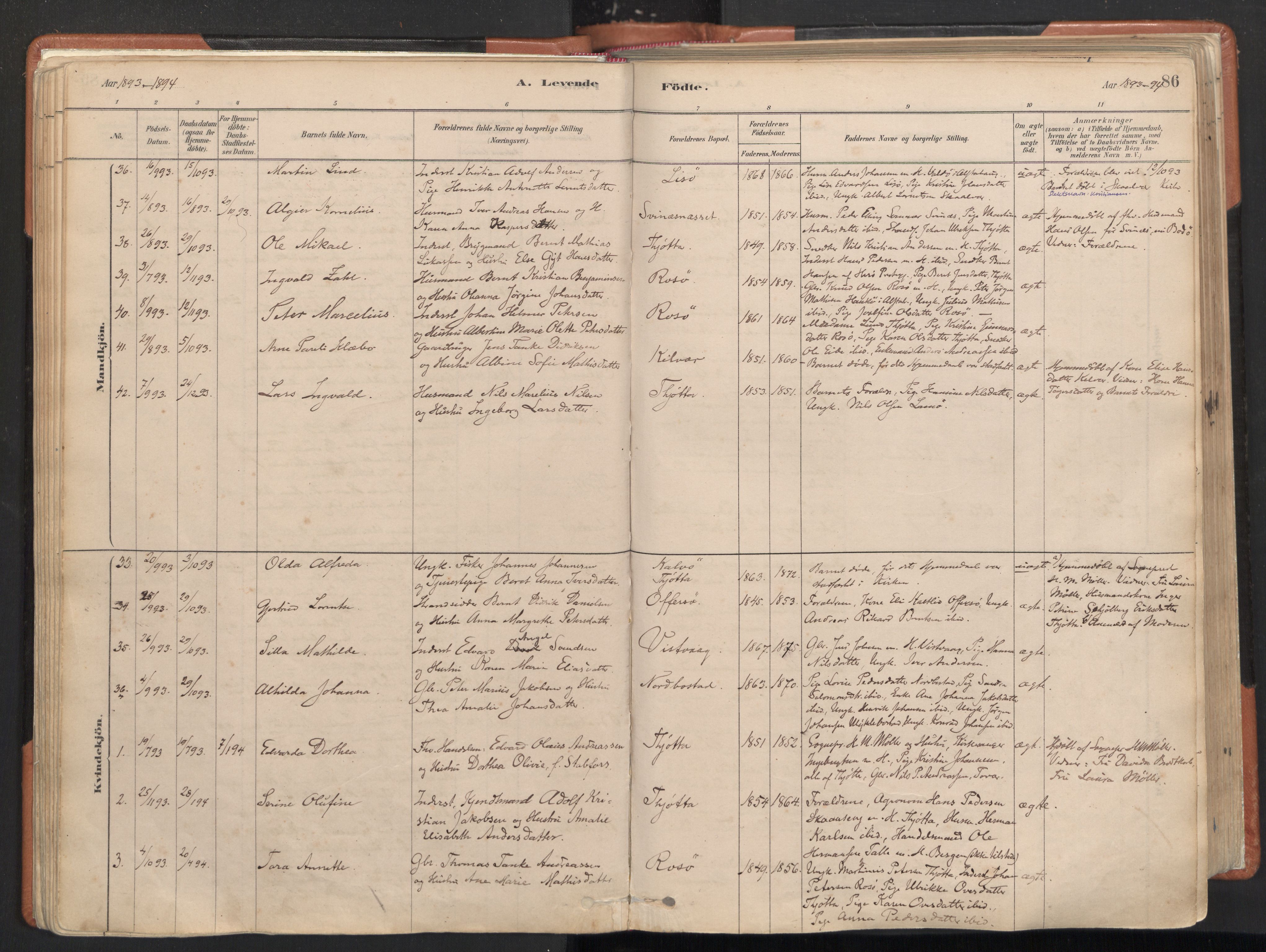 Ministerialprotokoller, klokkerbøker og fødselsregistre - Nordland, SAT/A-1459/817/L0264: Parish register (official) no. 817A04, 1878-1907, p. 86